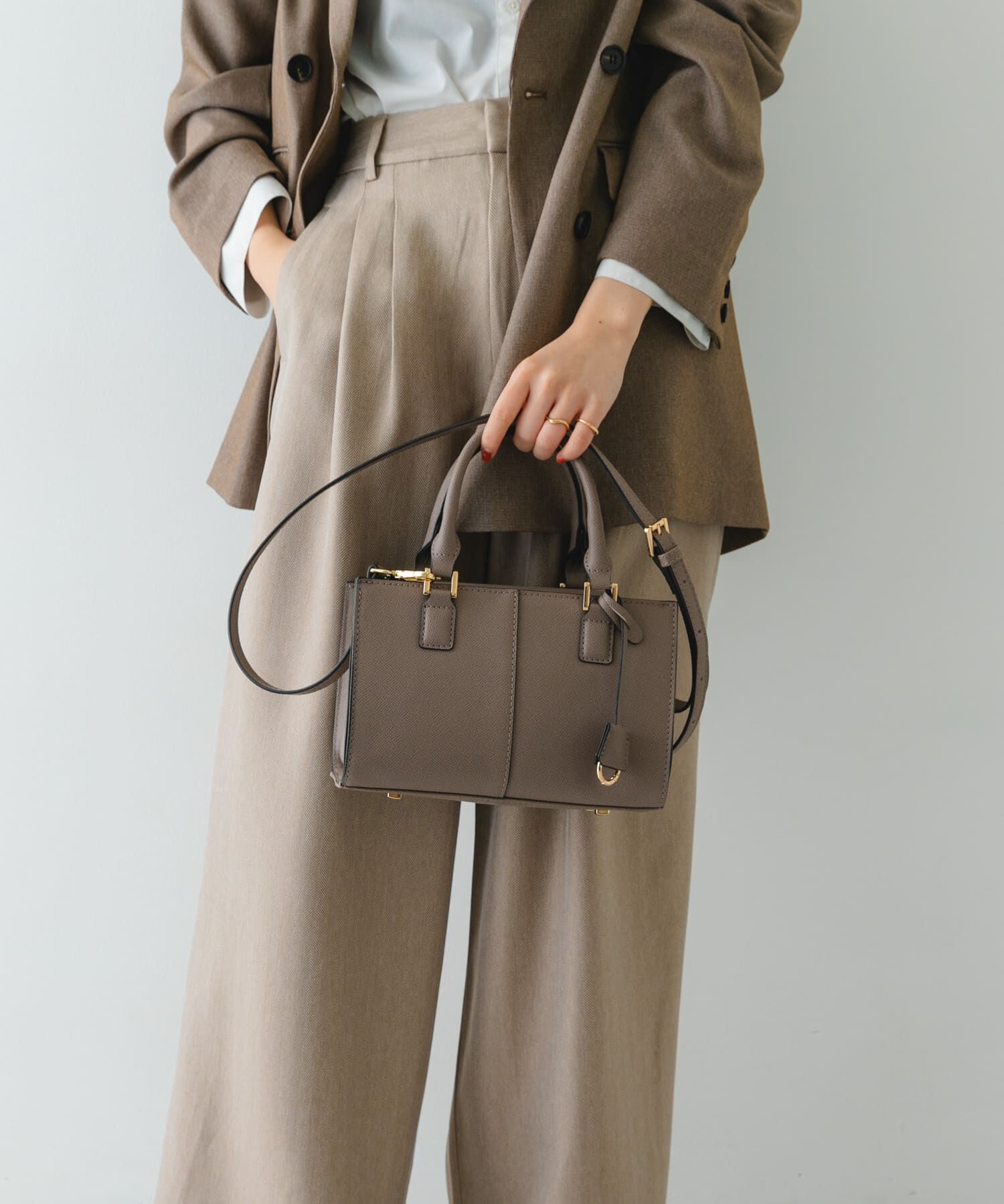 RODE SKO「3セットチャームスクエアバッグ」|ハンドバッグ|