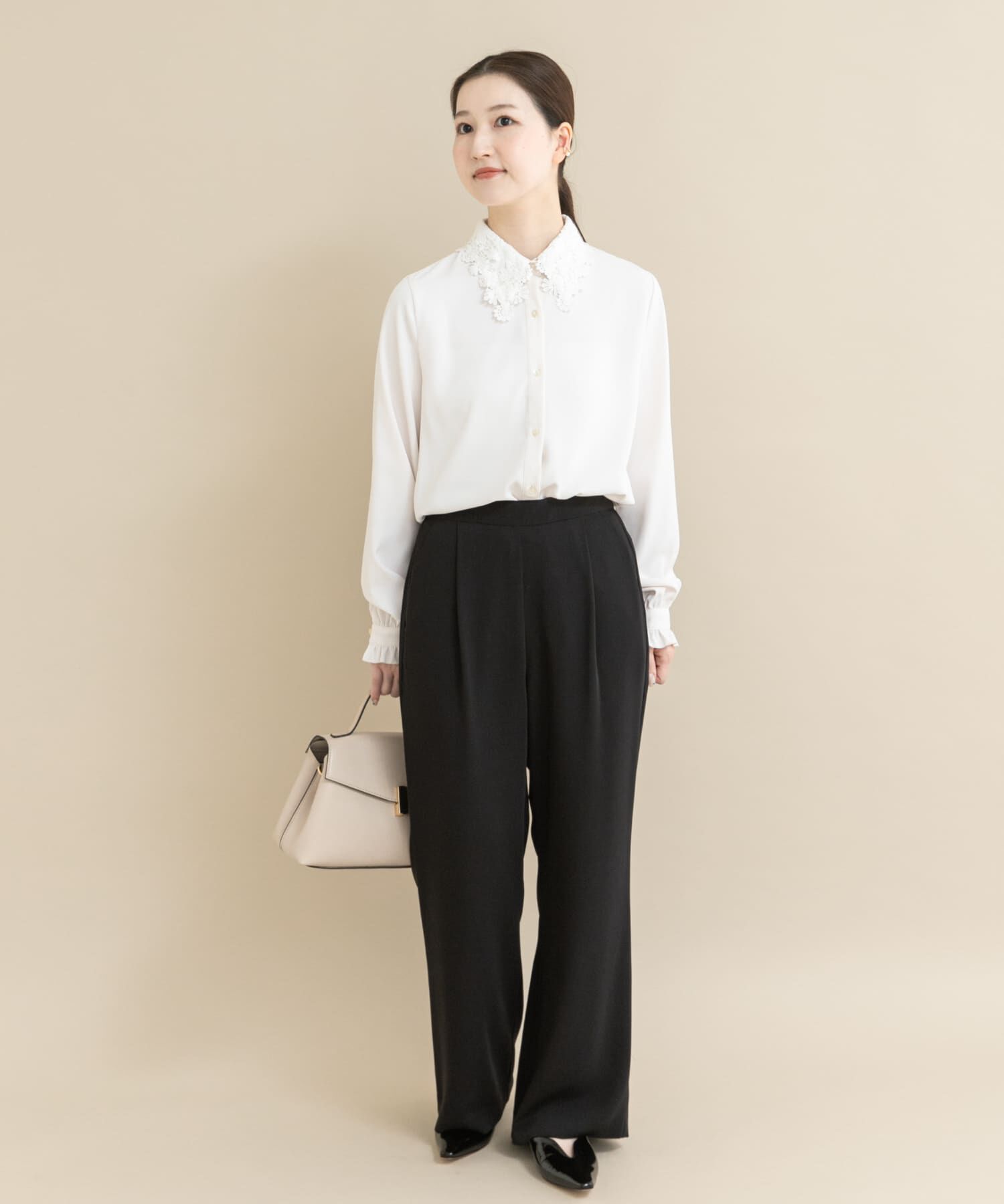 URBAN RESEARCH ROSSO「『WEB/一部店舗限定』レースカラーブラウス」|シャツ・ブラウス|