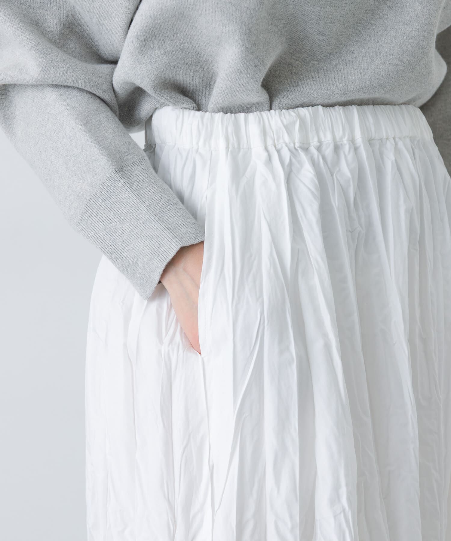 かぐれ「コットンクリンクルスカート」|スカート|