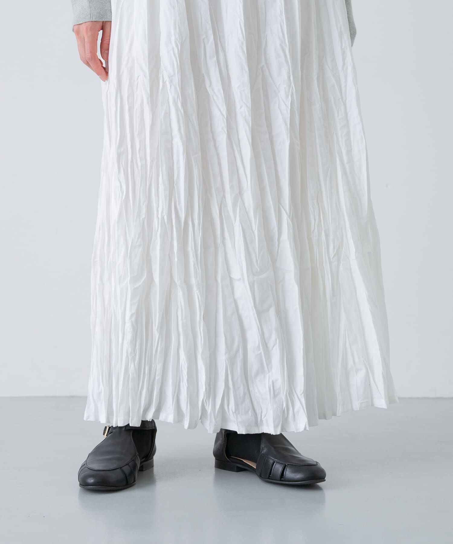 かぐれ「コットンクリンクルスカート」|スカート|