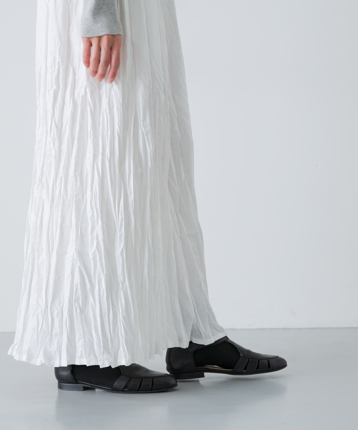 かぐれ「コットンクリンクルスカート」|スカート|