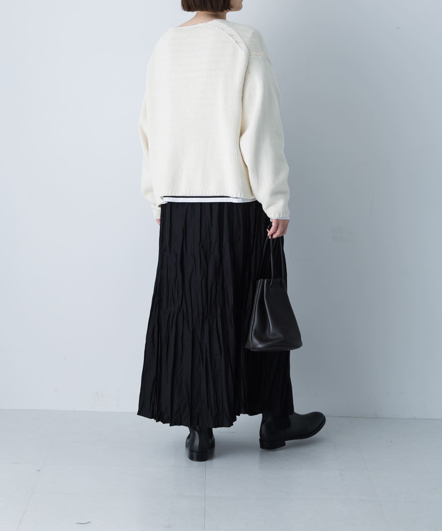 かぐれ「コットンクリンクルスカート」|スカート|