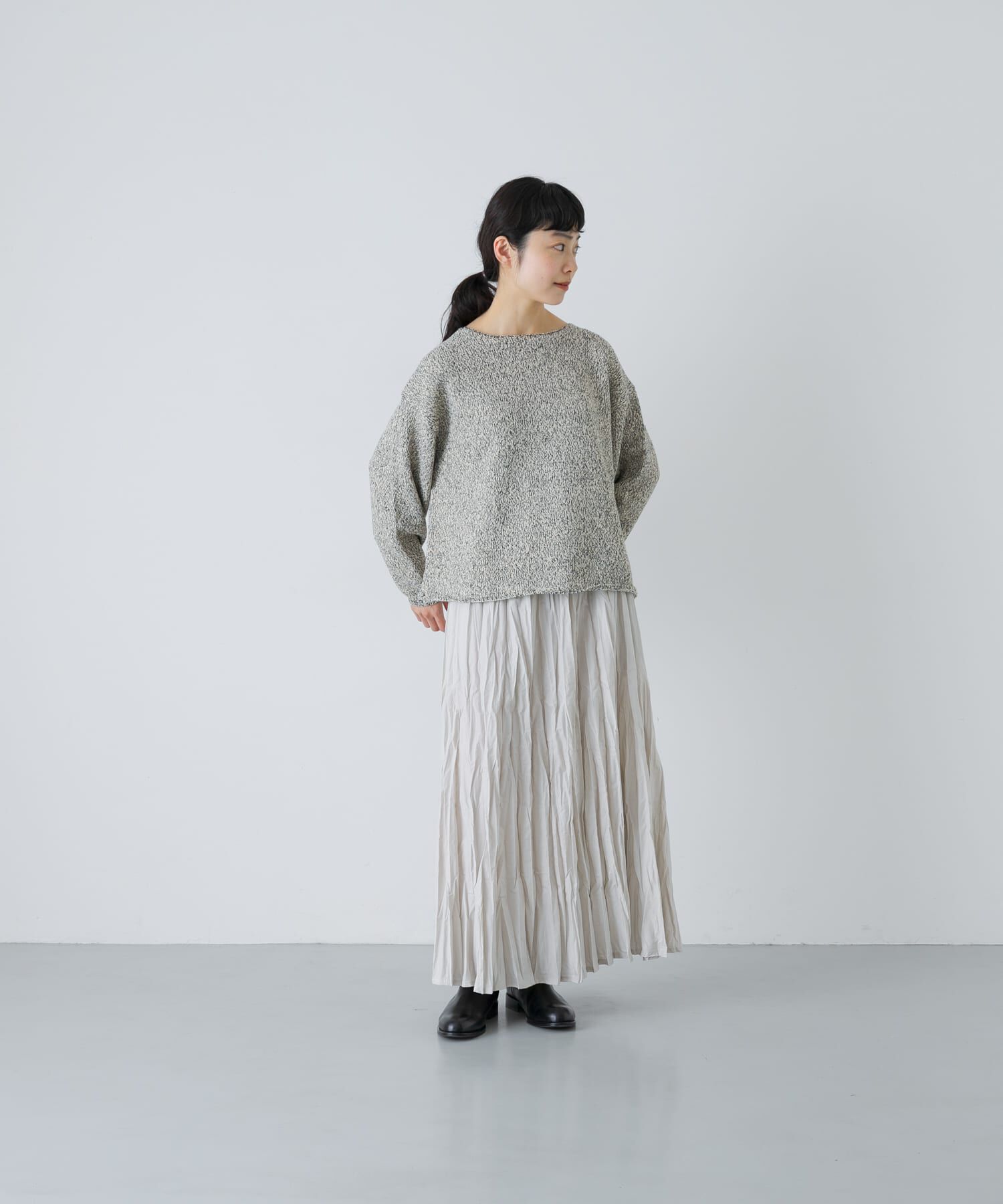 かぐれ「コットンクリンクルスカート」|スカート|