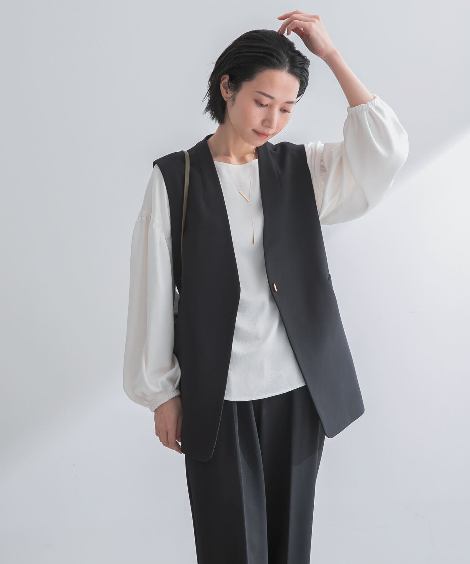 URBAN RESEARCH ROSSO「ストレッチツイルジレ」|ベスト・ジレ|