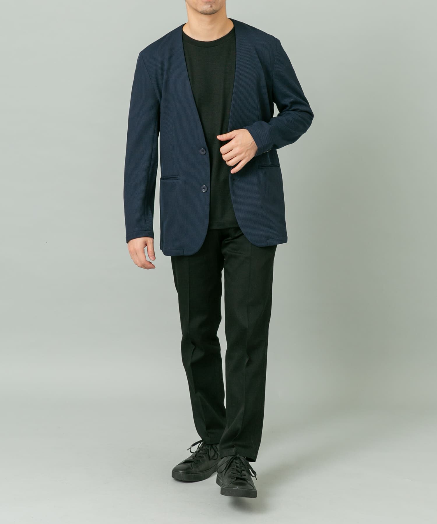 URBAN RESEARCH ROSSO「『セットアップ対応』『速乾』シリウスノーカラージャケット」|ノーカラージャケット|