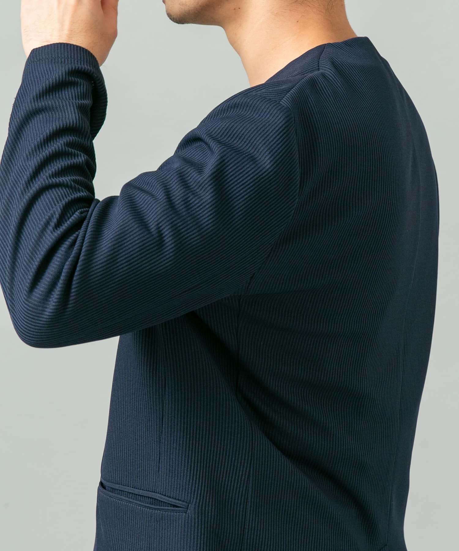 URBAN RESEARCH ROSSO「『セットアップ対応』『速乾』シリウスノーカラージャケット」|ノーカラージャケット|