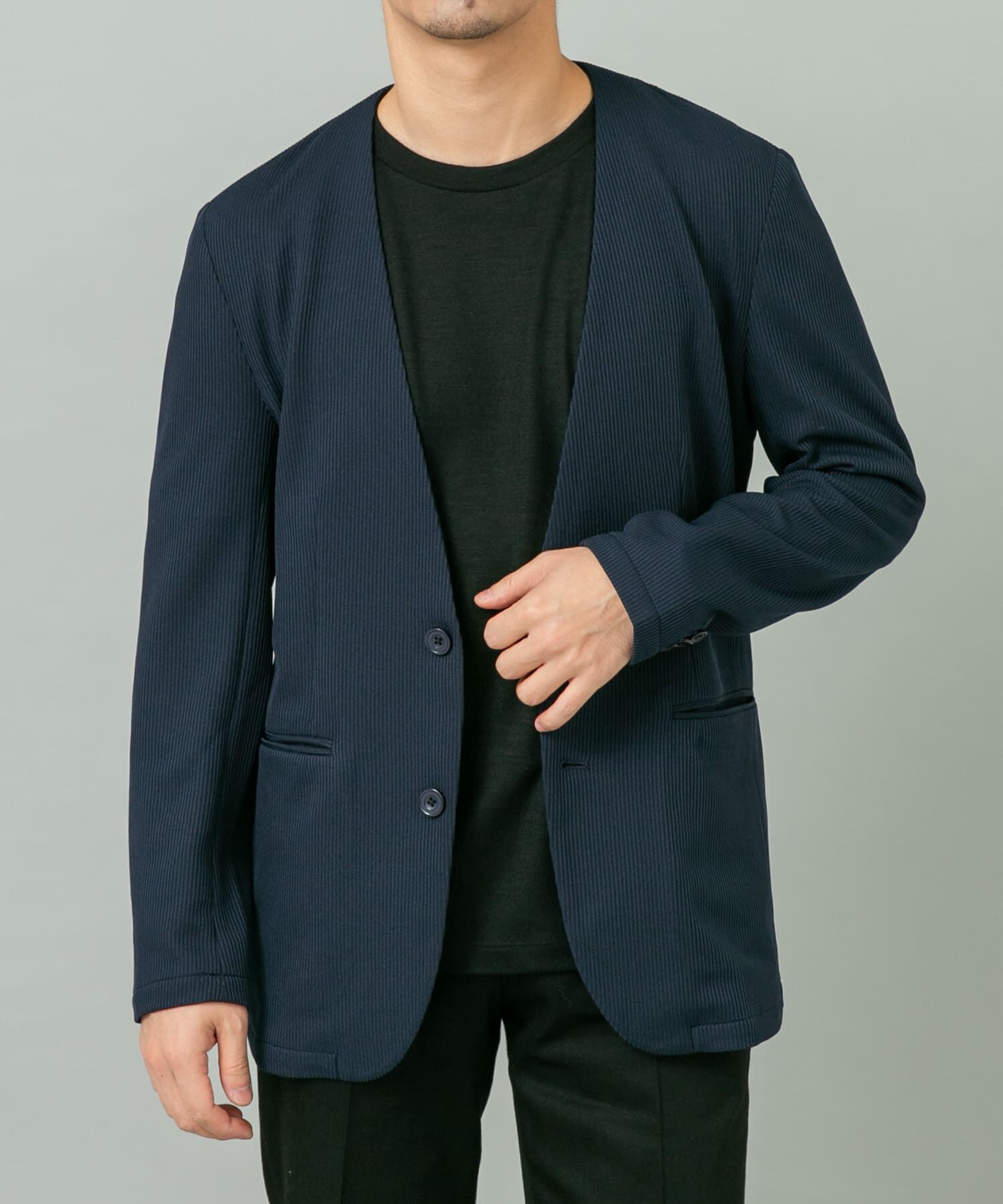 URBAN RESEARCH ROSSO「『セットアップ対応』『速乾』シリウスノーカラージャケット」|ノーカラージャケット|