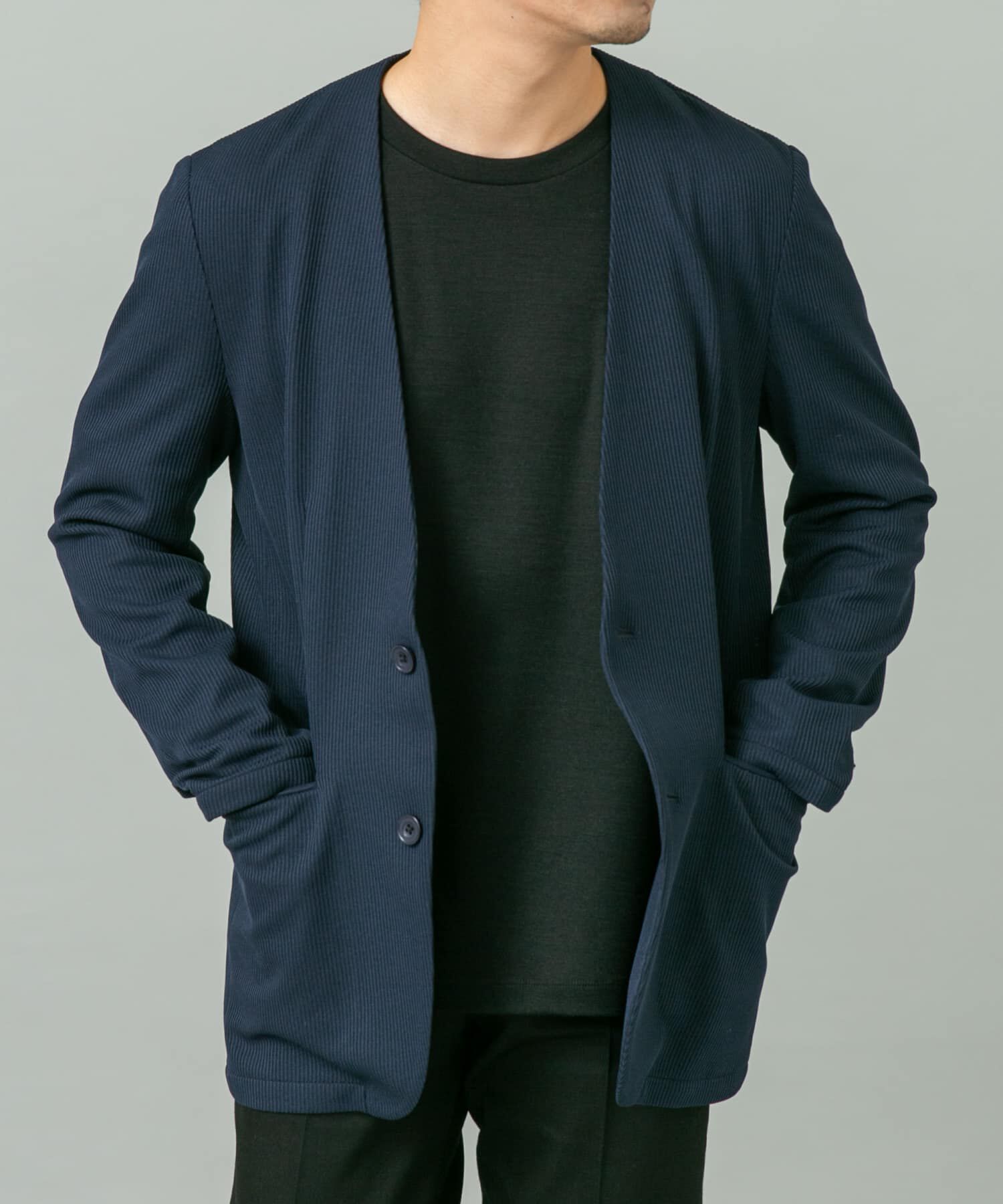 URBAN RESEARCH ROSSO「『セットアップ対応』『速乾』シリウスノーカラージャケット」|ノーカラージャケット|