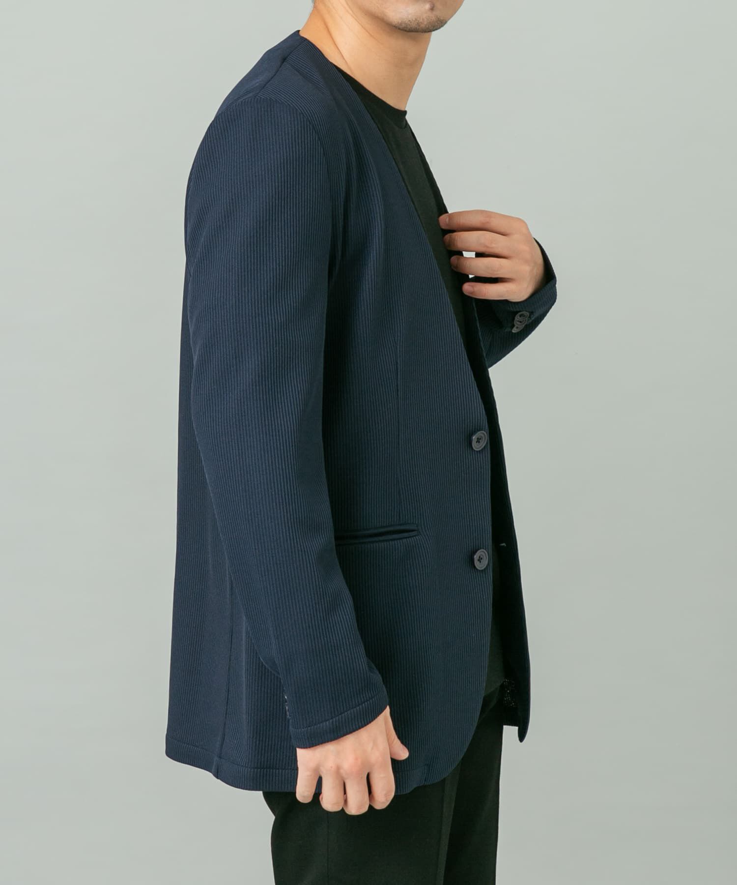 URBAN RESEARCH ROSSO「『セットアップ対応』『速乾』シリウスノーカラージャケット」|ノーカラージャケット|