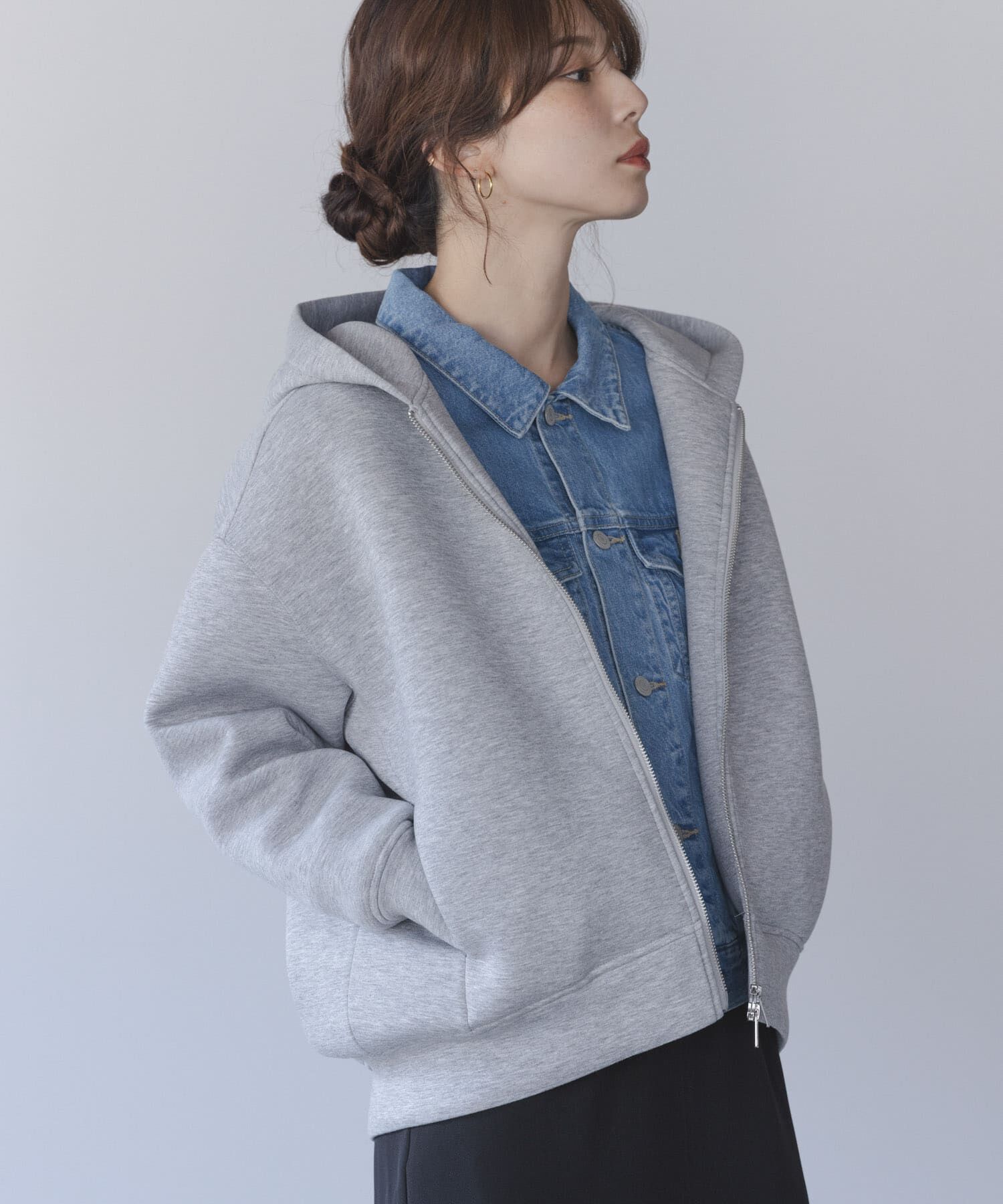 Sonny Label 「ダンボールZIPコクーンフーディー」|パーカー|