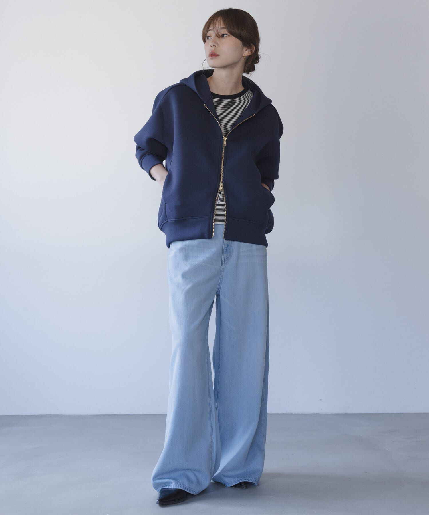 Sonny Label 「ダンボールZIPコクーンフーディー」|パーカー|