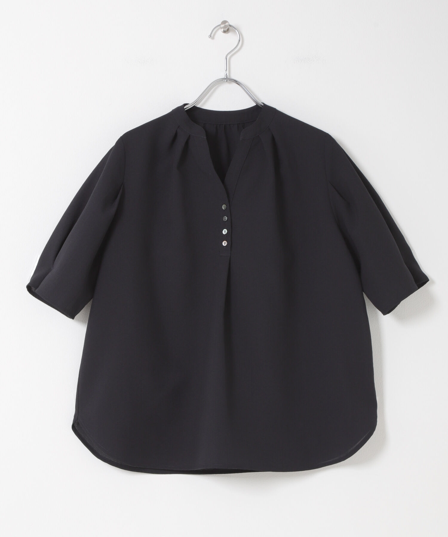 URBAN RESEARCH ROSSO「『UR TECH DRYLUXE』 デザインスリーブブラウス」|シャツ・ブラウス|