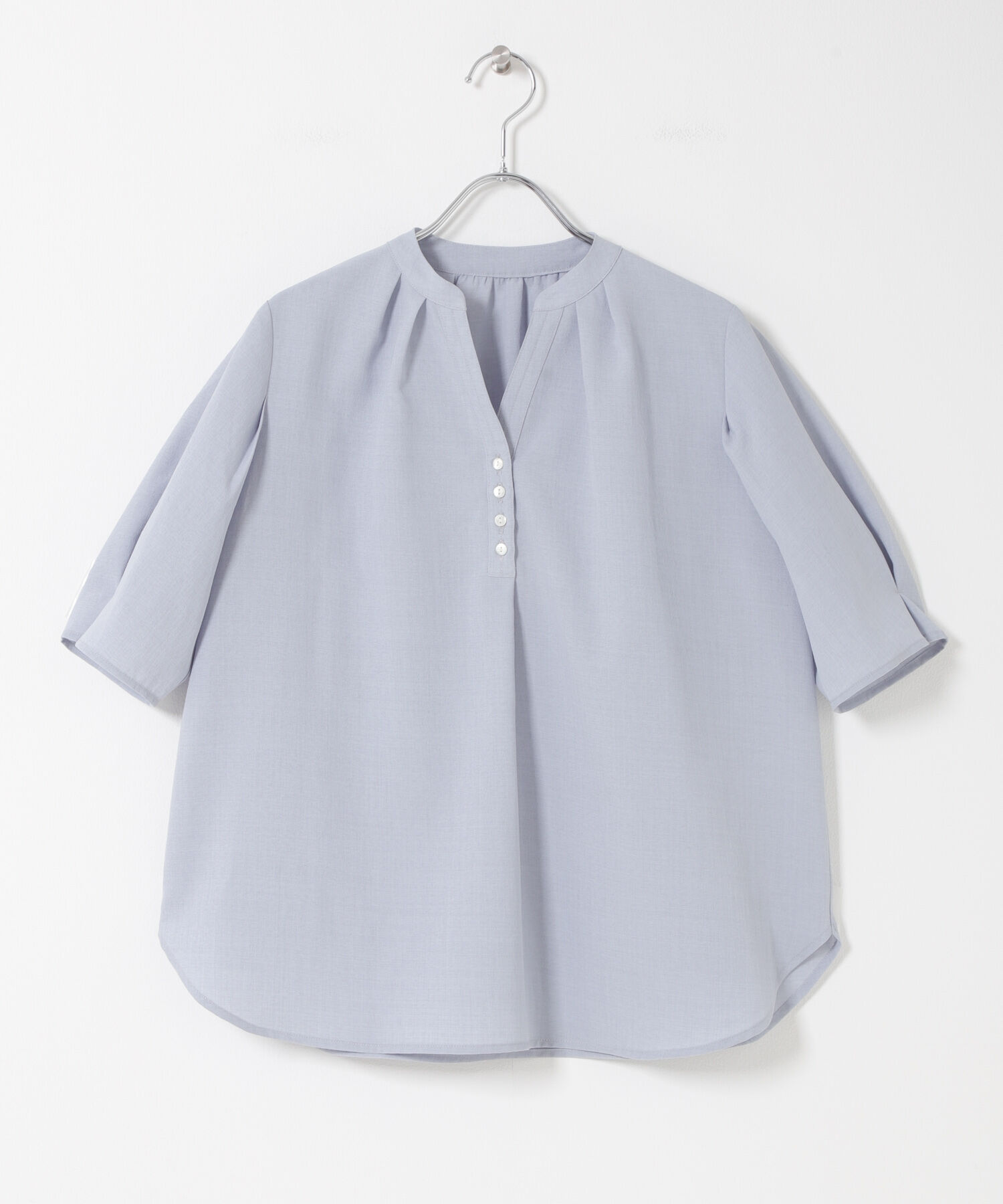 URBAN RESEARCH ROSSO「『UR TECH DRYLUXE』 デザインスリーブブラウス」|シャツ・ブラウス|