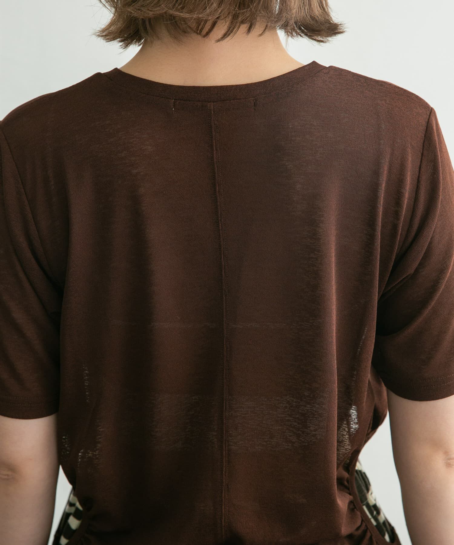  「サイドオープンカットソー」|Tシャツ・カットソー|