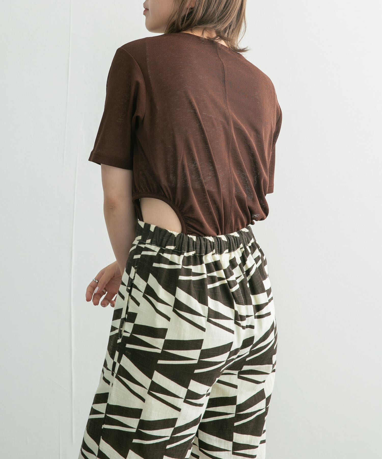  「サイドオープンカットソー」|Tシャツ・カットソー|