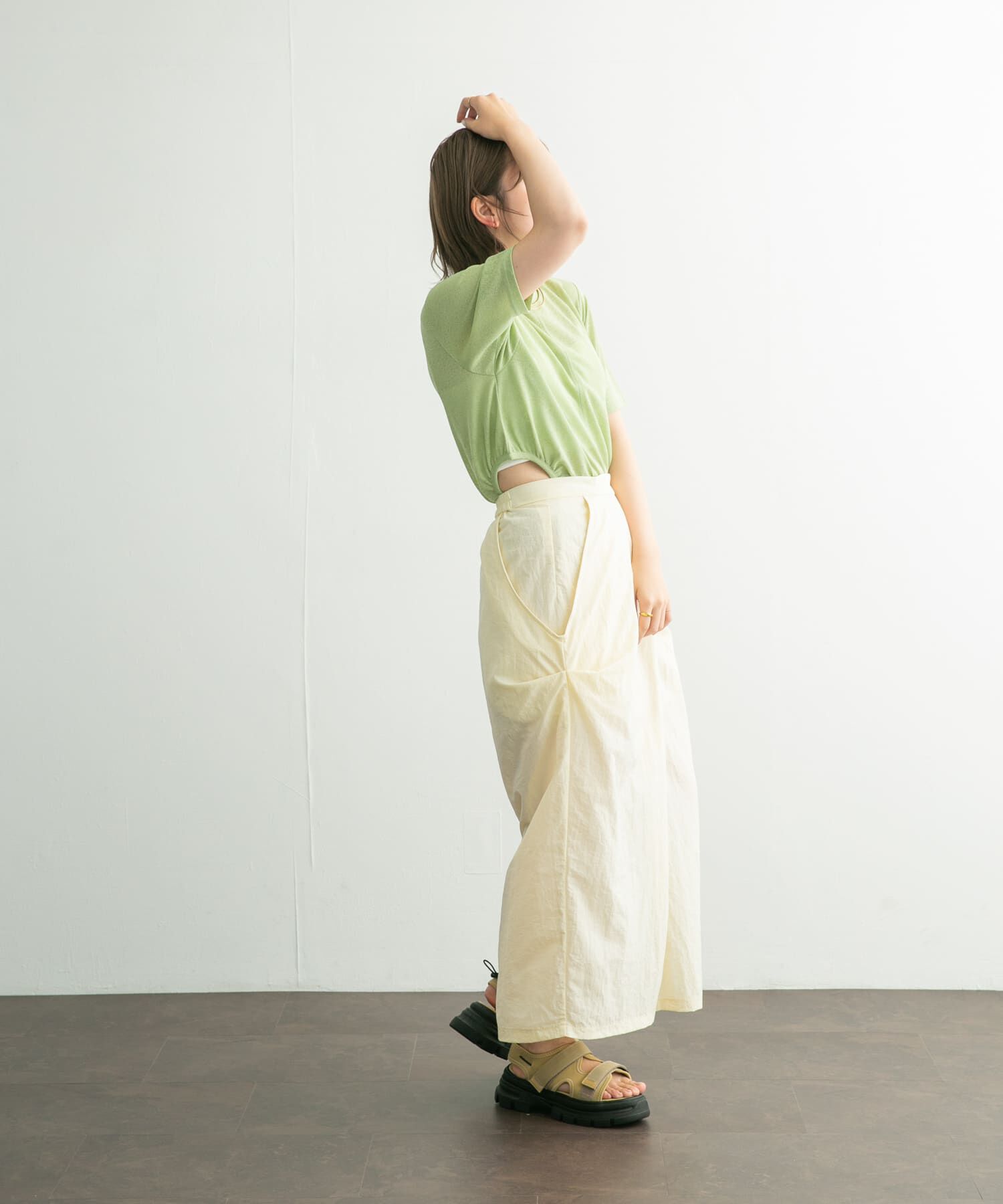  「サイドオープンカットソー」|Tシャツ・カットソー|