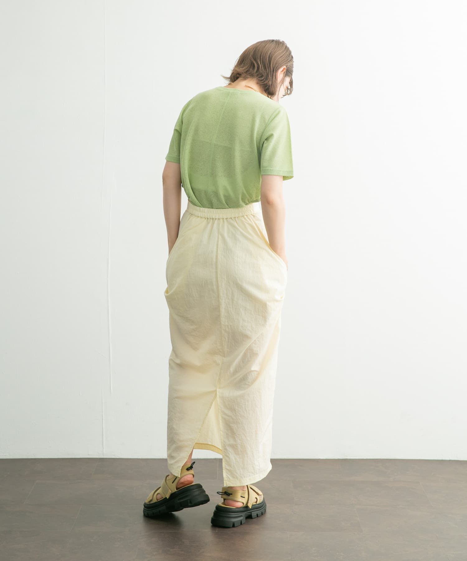  「サイドオープンカットソー」|Tシャツ・カットソー|