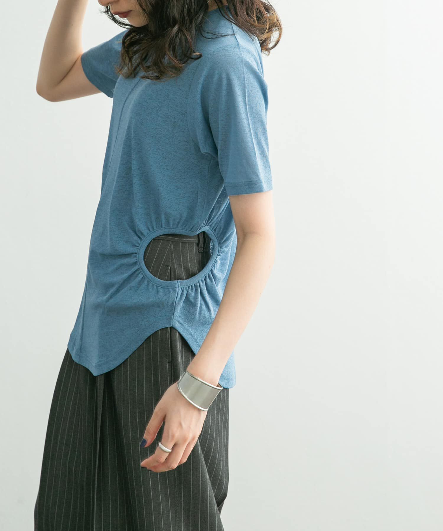  「サイドオープンカットソー」|Tシャツ・カットソー|