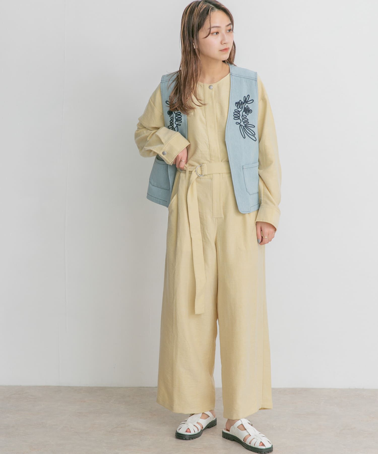  「BIGシルエットジャンプスーツ」|スカート|