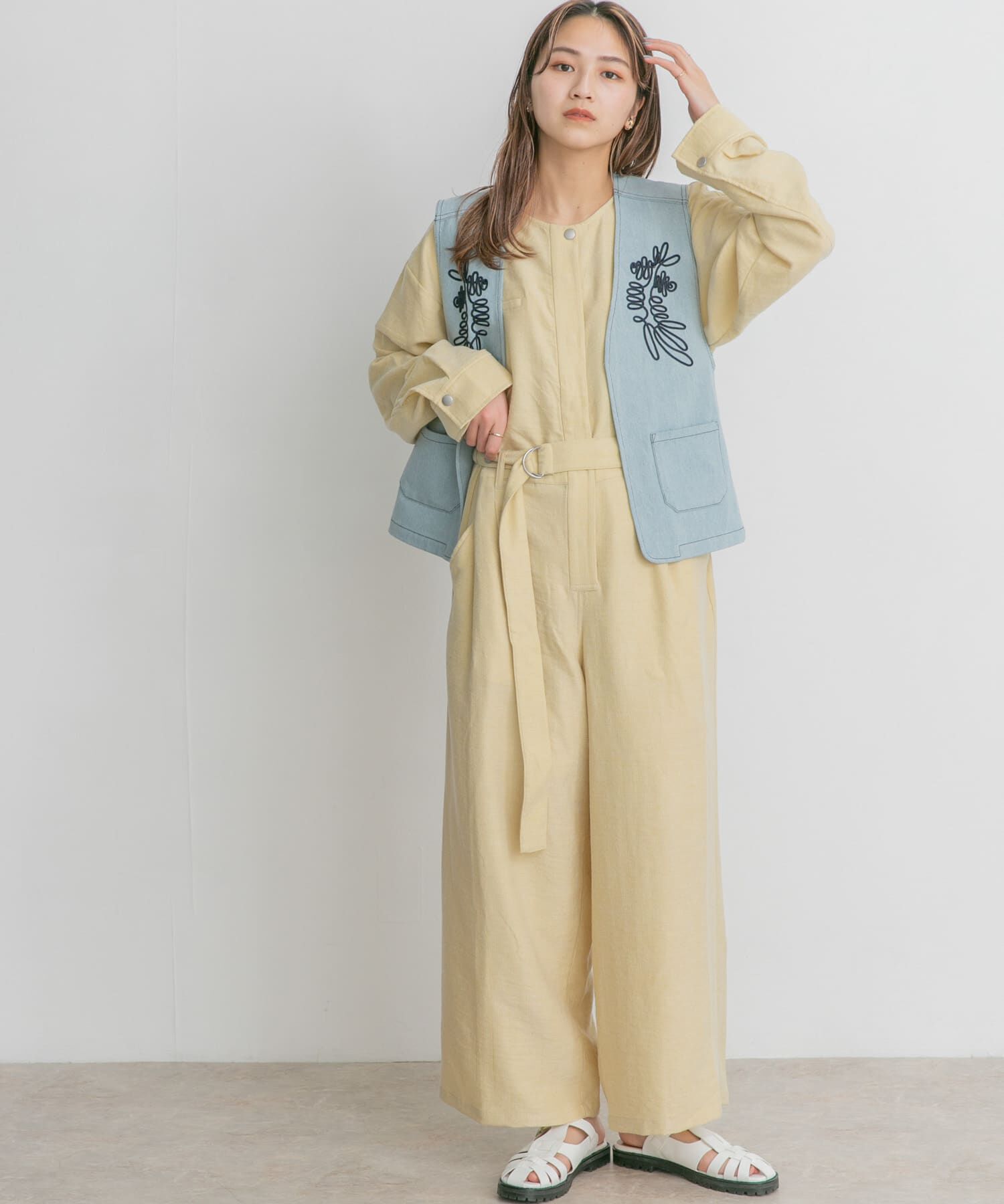  「BIGシルエットジャンプスーツ」|スカート|