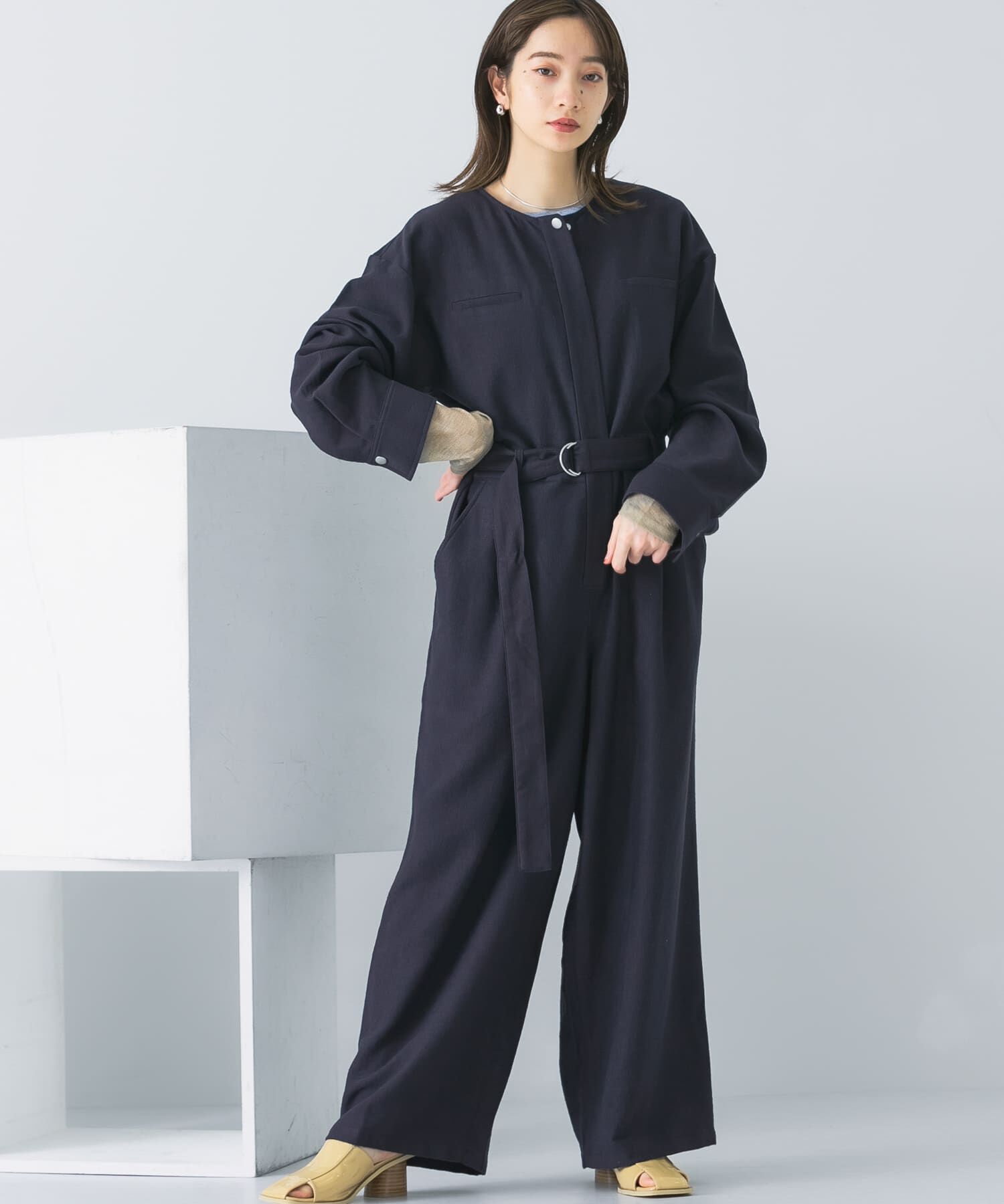  「BIGシルエットジャンプスーツ」|スカート|