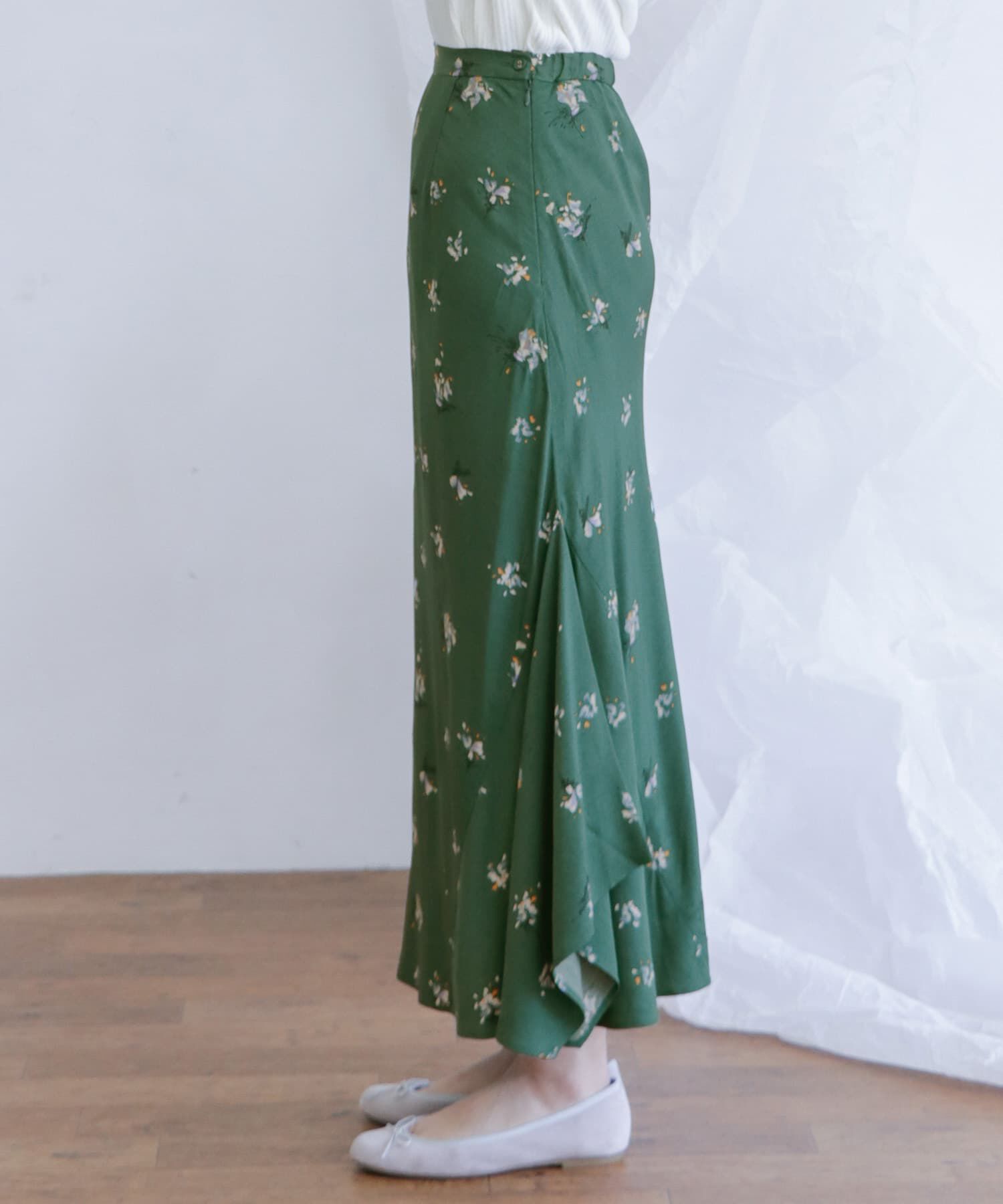  「フラワーイレヘムバイアススカート&there4;」|スカート|