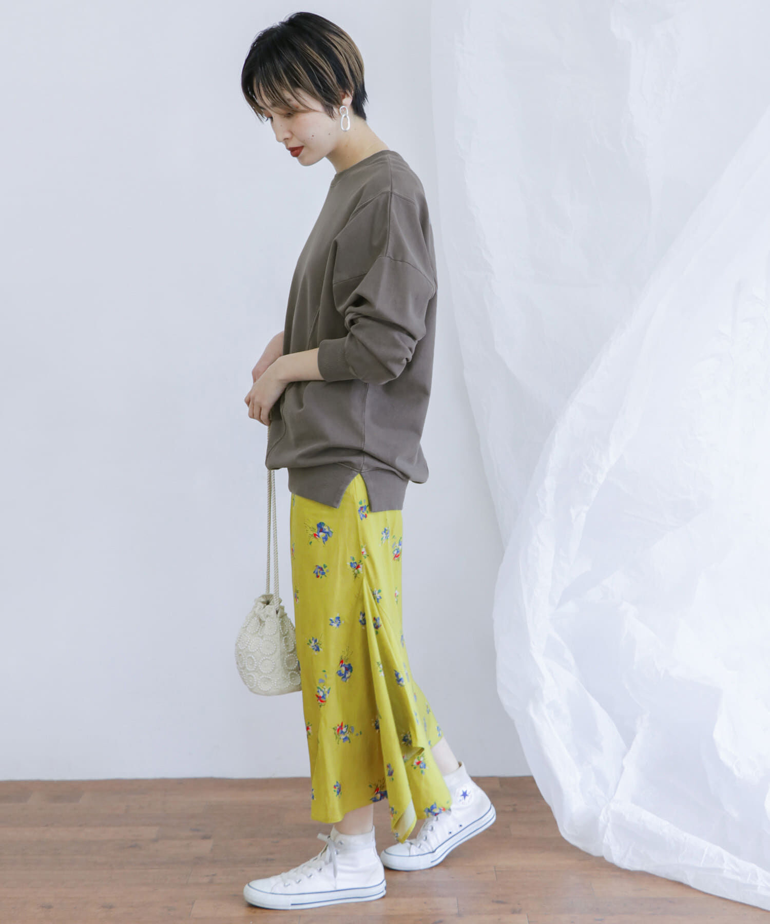  「フラワーイレヘムバイアススカート&there4;」|スカート|