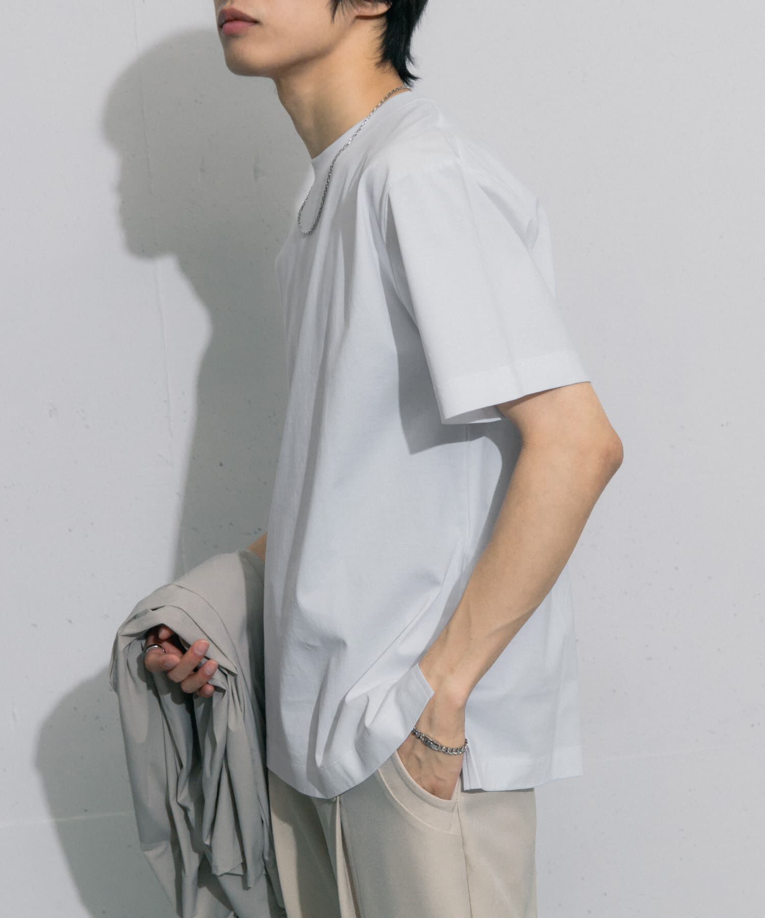 SENSE OF PLACE by URBAN RESEARCH「シルケットTシャツ(5分袖)」|Tシャツ・カットソー|
