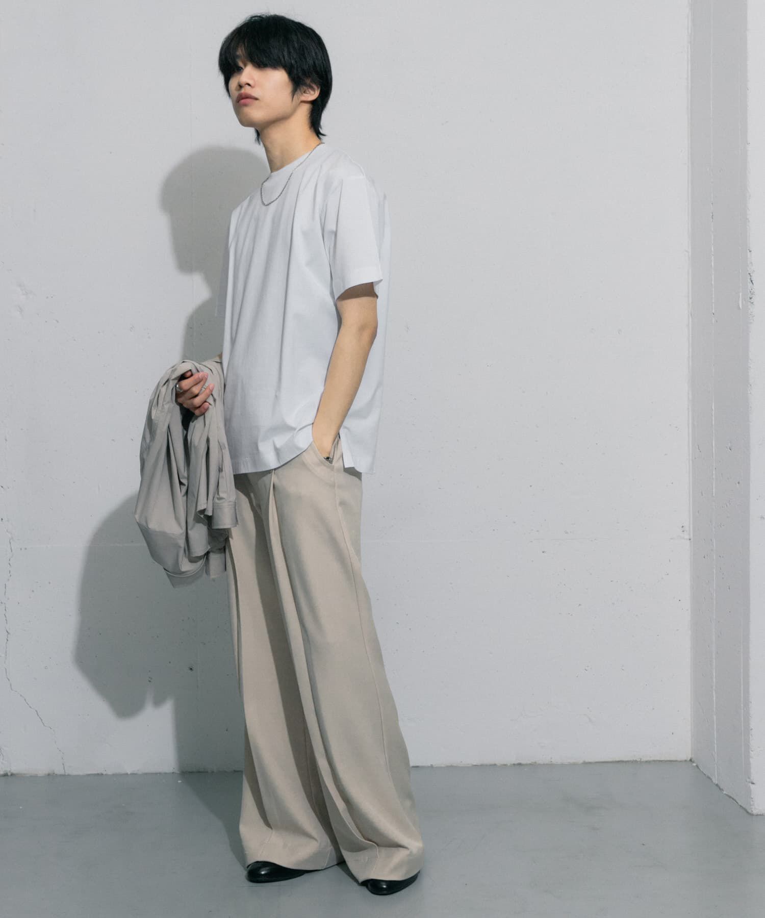 SENSE OF PLACE by URBAN RESEARCH「シルケットTシャツ(5分袖)」|Tシャツ・カットソー|