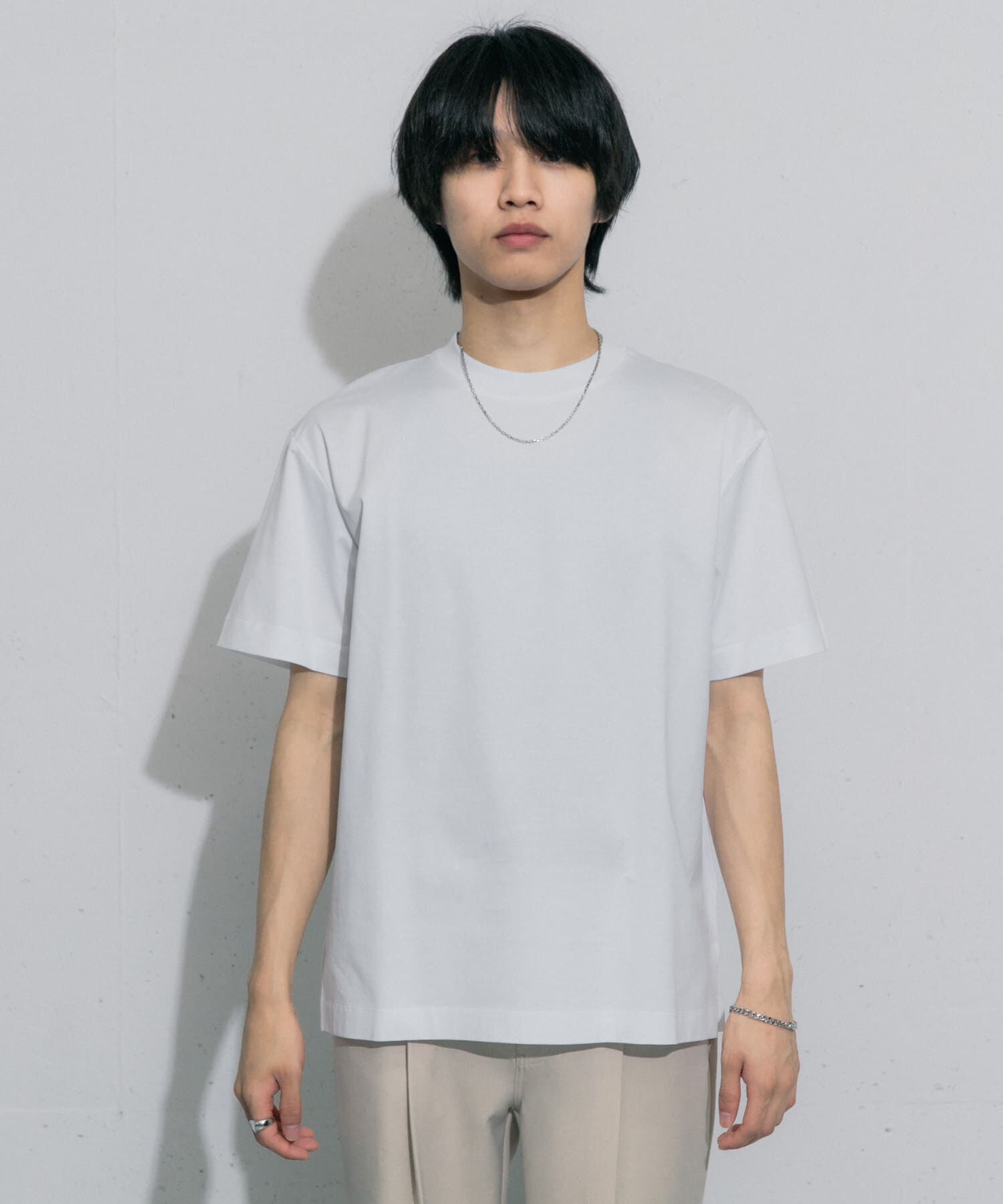SENSE OF PLACE by URBAN RESEARCH「シルケットTシャツ(5分袖)」|Tシャツ・カットソー|