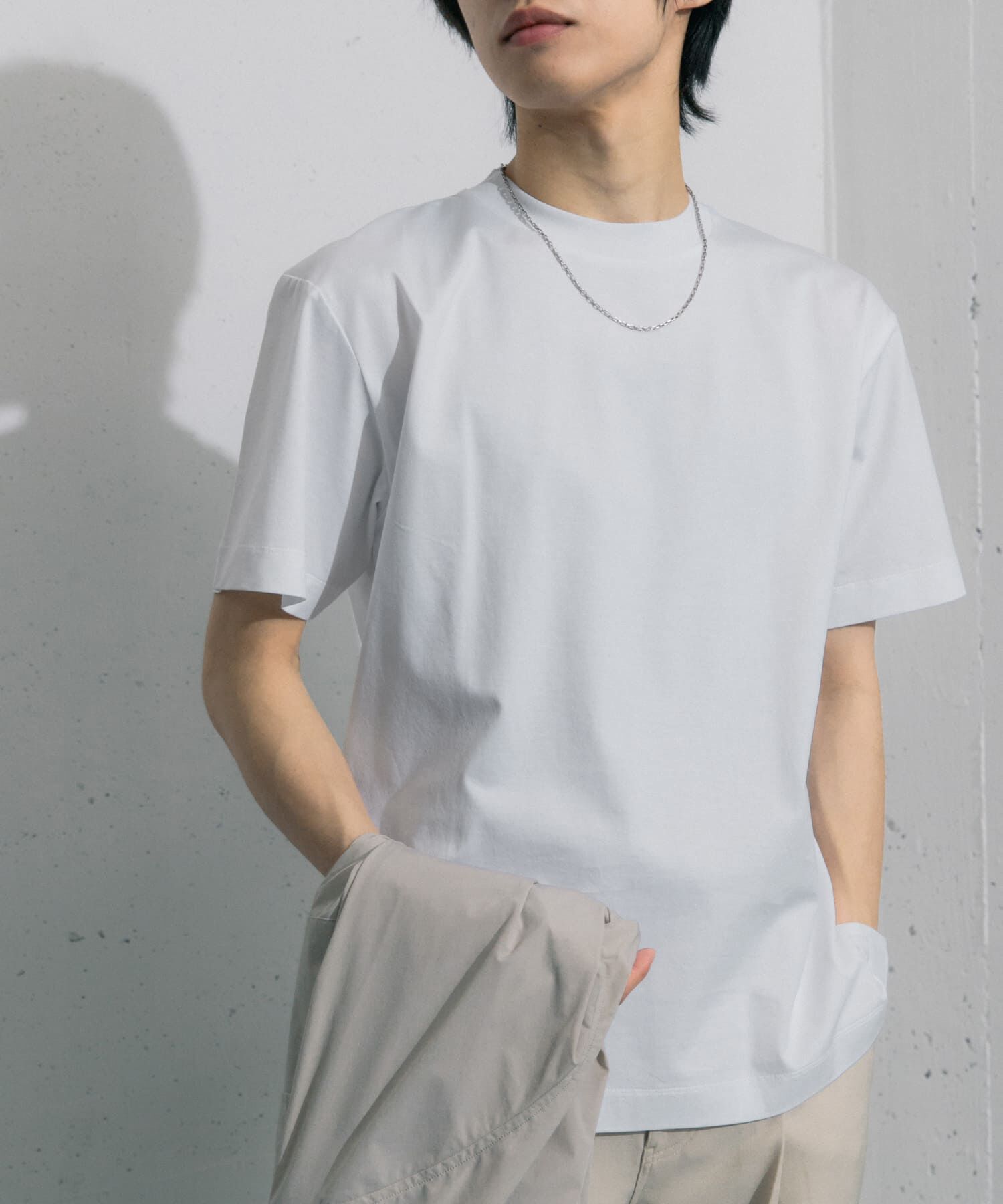 SENSE OF PLACE by URBAN RESEARCH「シルケットTシャツ(5分袖)」|Tシャツ・カットソー|