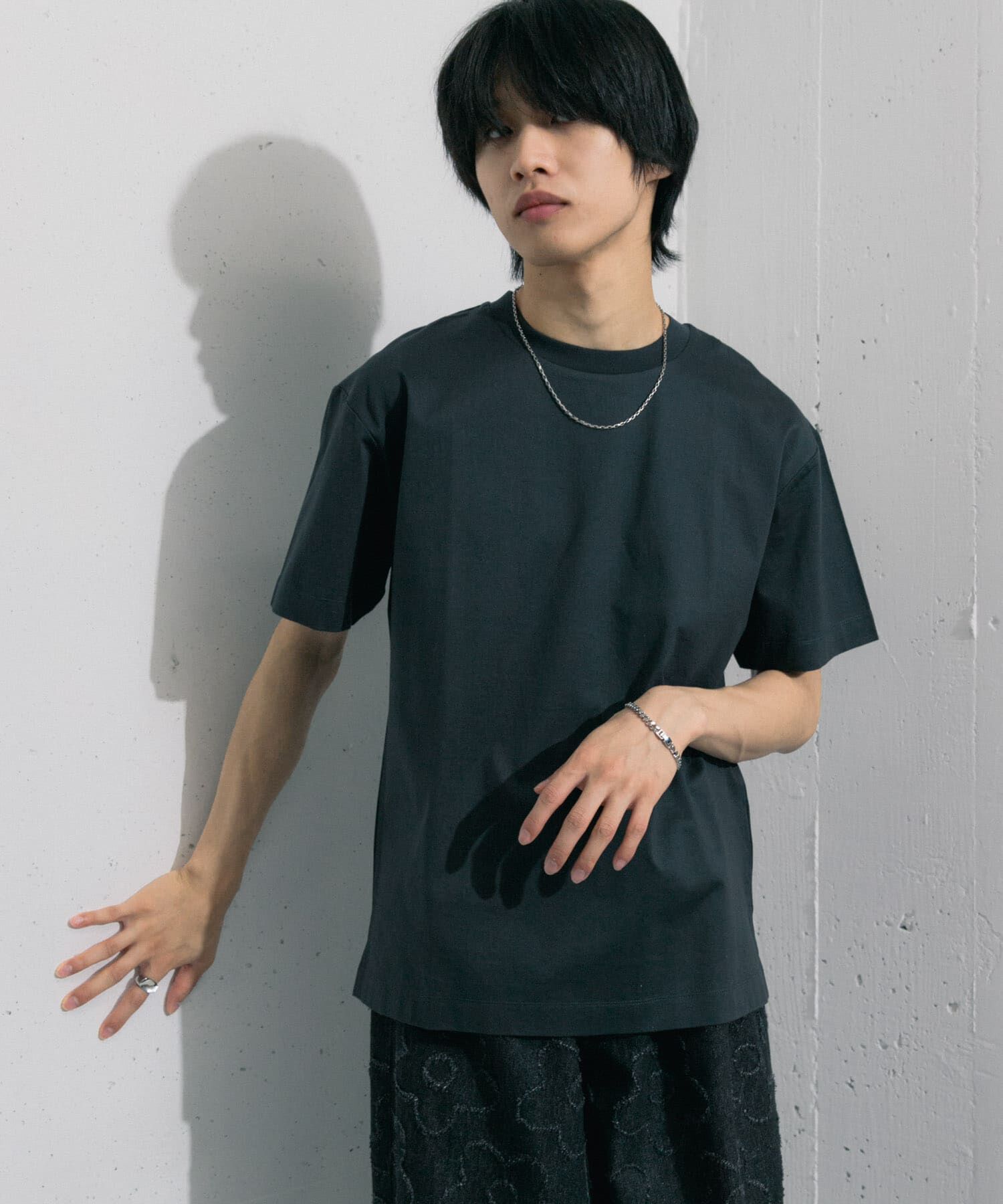 SENSE OF PLACE by URBAN RESEARCH「シルケットTシャツ(5分袖)」|Tシャツ・カットソー|