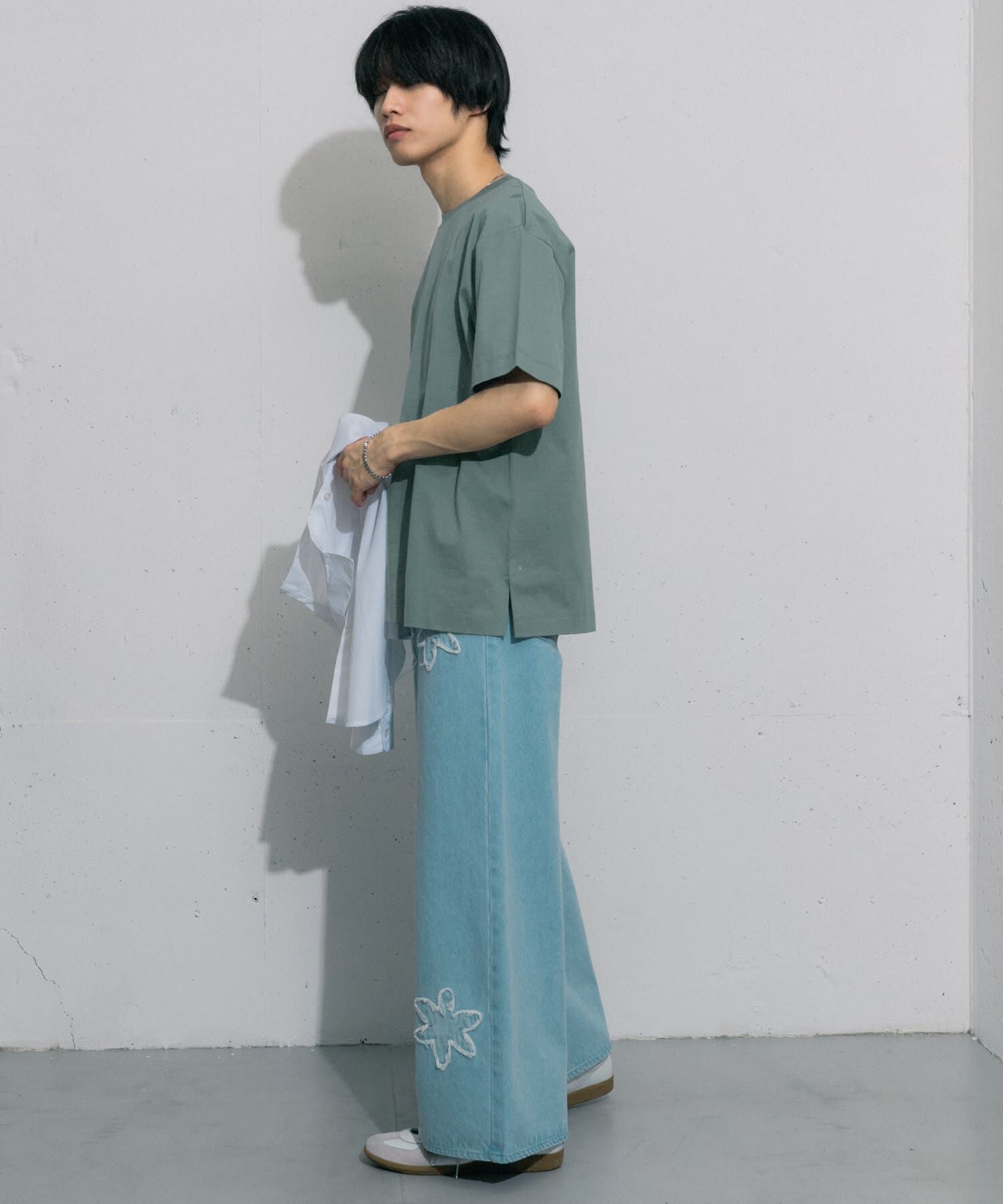 SENSE OF PLACE by URBAN RESEARCH「シルケットTシャツ(5分袖)」|Tシャツ・カットソー|