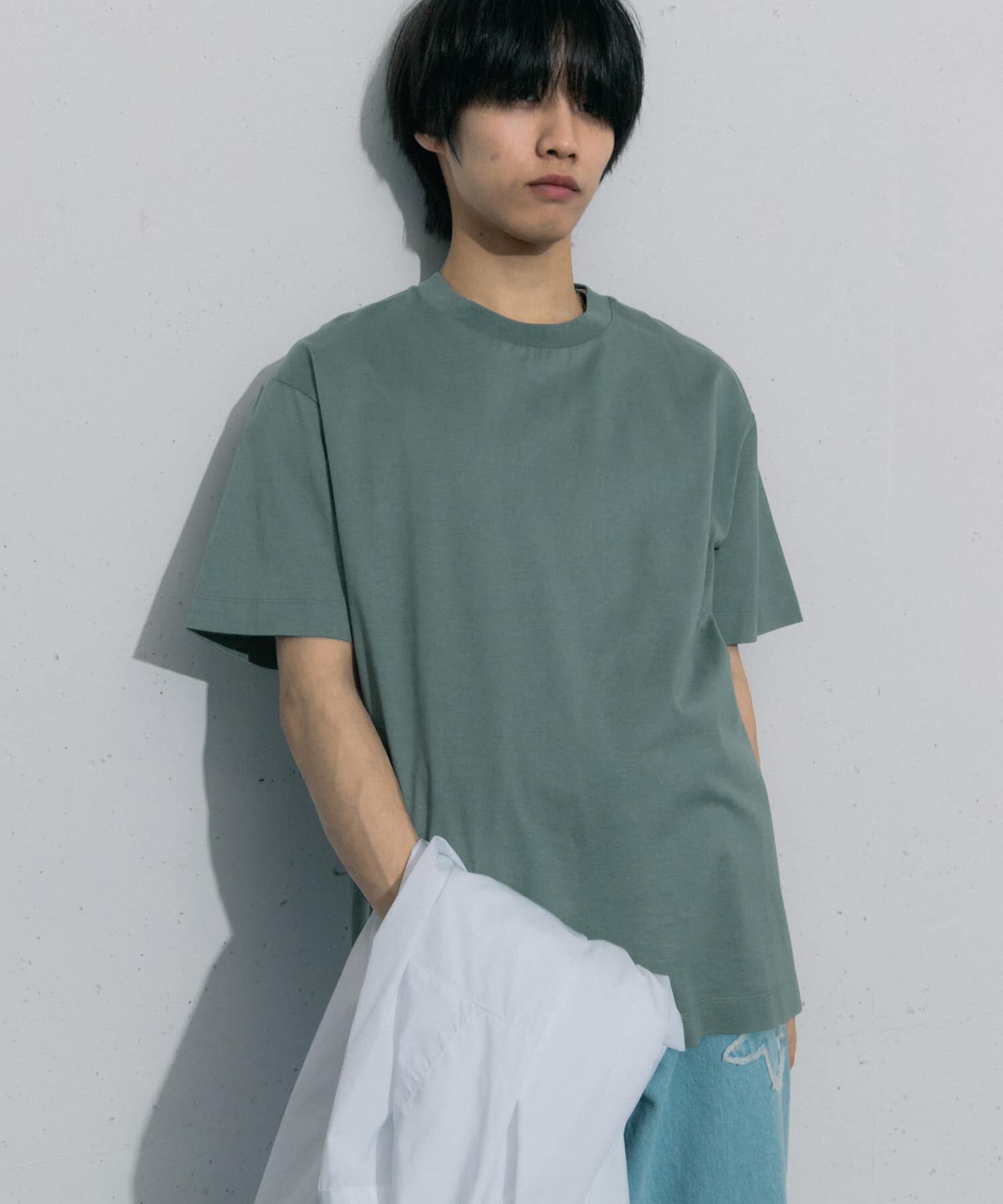 SENSE OF PLACE by URBAN RESEARCH「シルケットTシャツ(5分袖)」|Tシャツ・カットソー|