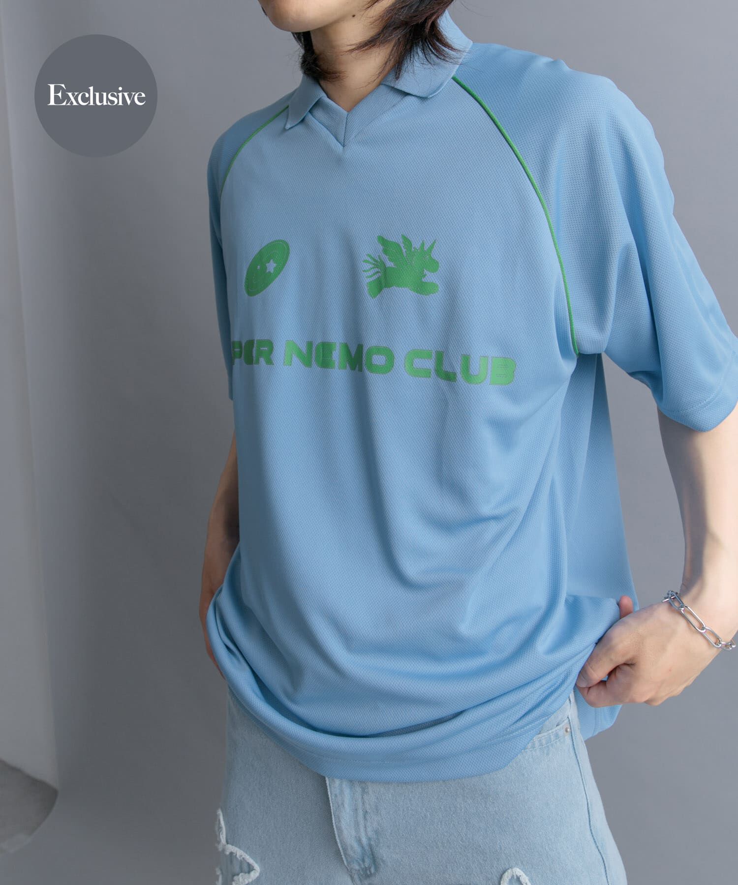 SENSE OF PLACE by URBAN RESEARCH「『別注』SHUHEI KOKI&times;SENSE OF PLACE　ゲームシャツ」|Tシャツ・カットソー|ライトブルー