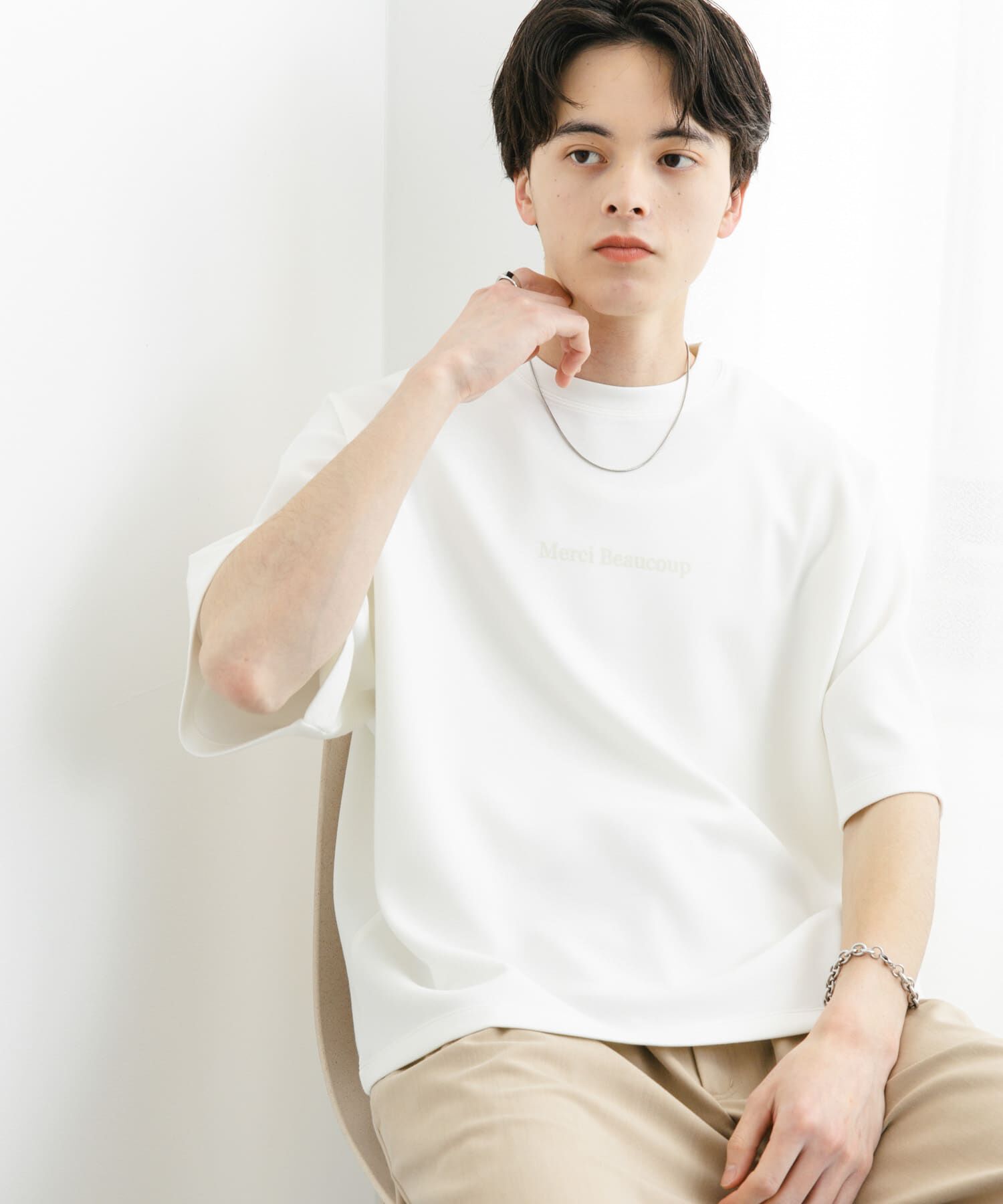 SENSE OF PLACE by URBAN RESEARCH「french ロゴショートスリーブTシャツ」|Tシャツ・カットソー|