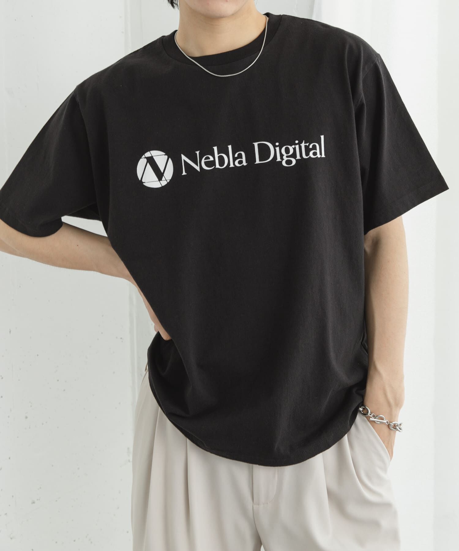 SENSE OF PLACE by URBAN RESEARCH「company logo short-sleeve t-shirts B」|Tシャツ・カットソー|ブラック