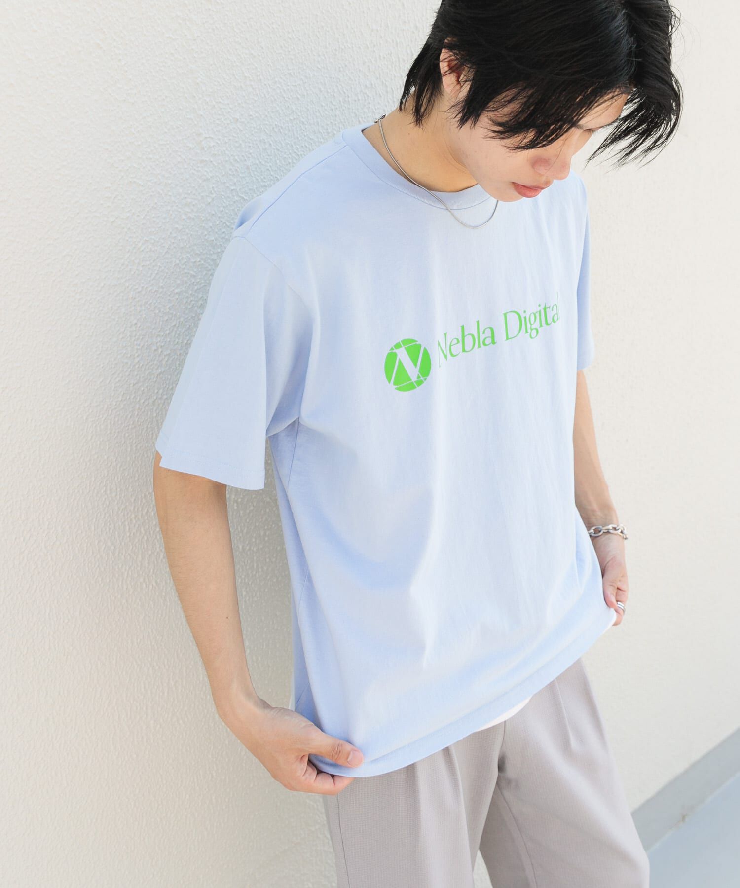 SENSE OF PLACE by URBAN RESEARCH「company logo short-sleeve t-shirts B」|Tシャツ・カットソー|ライトブルー