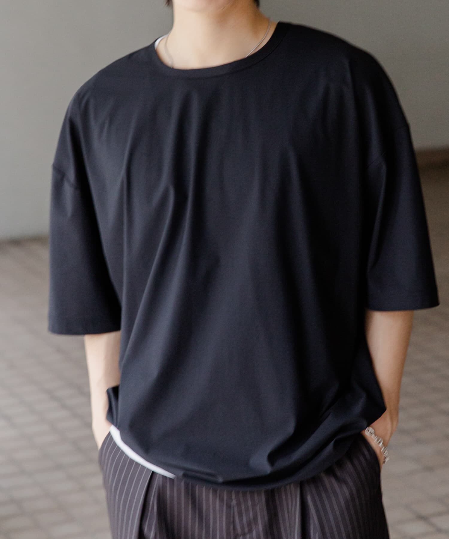 SENSE OF PLACE by URBAN RESEARCH「4WAYストレッチプルオーバーショートスリーブTシャツ」|Tシャツ・カットソー|