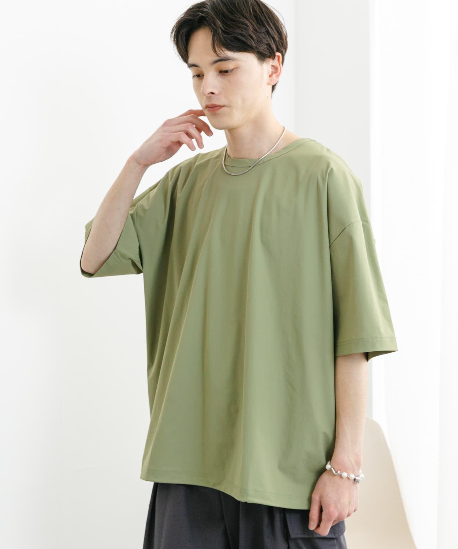 SENSE OF PLACE by URBAN RESEARCH「4WAYストレッチプルオーバーショートスリーブTシャツ」|Tシャツ・カットソー|