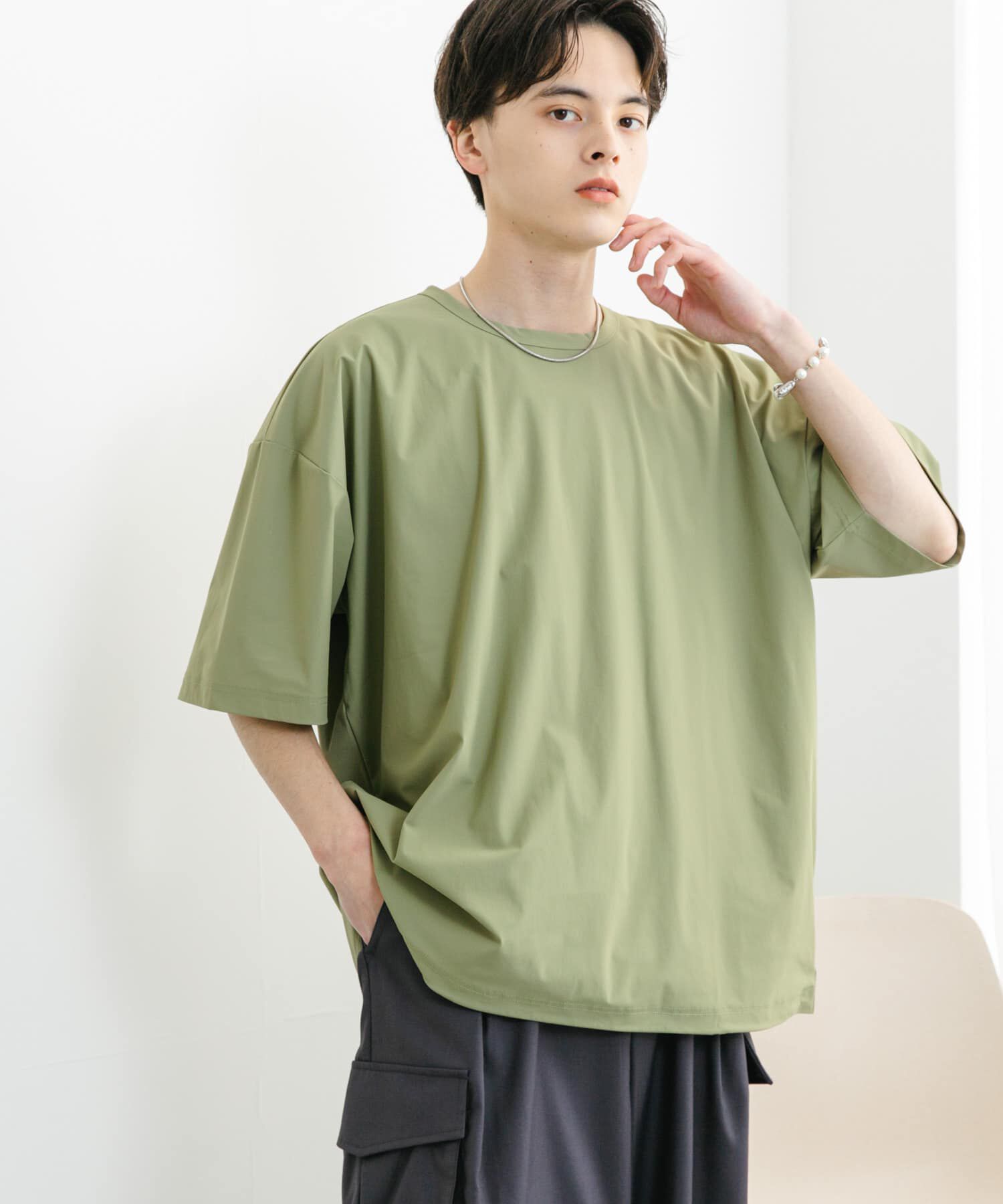 SENSE OF PLACE by URBAN RESEARCH「4WAYストレッチプルオーバーショートスリーブTシャツ」|Tシャツ・カットソー|