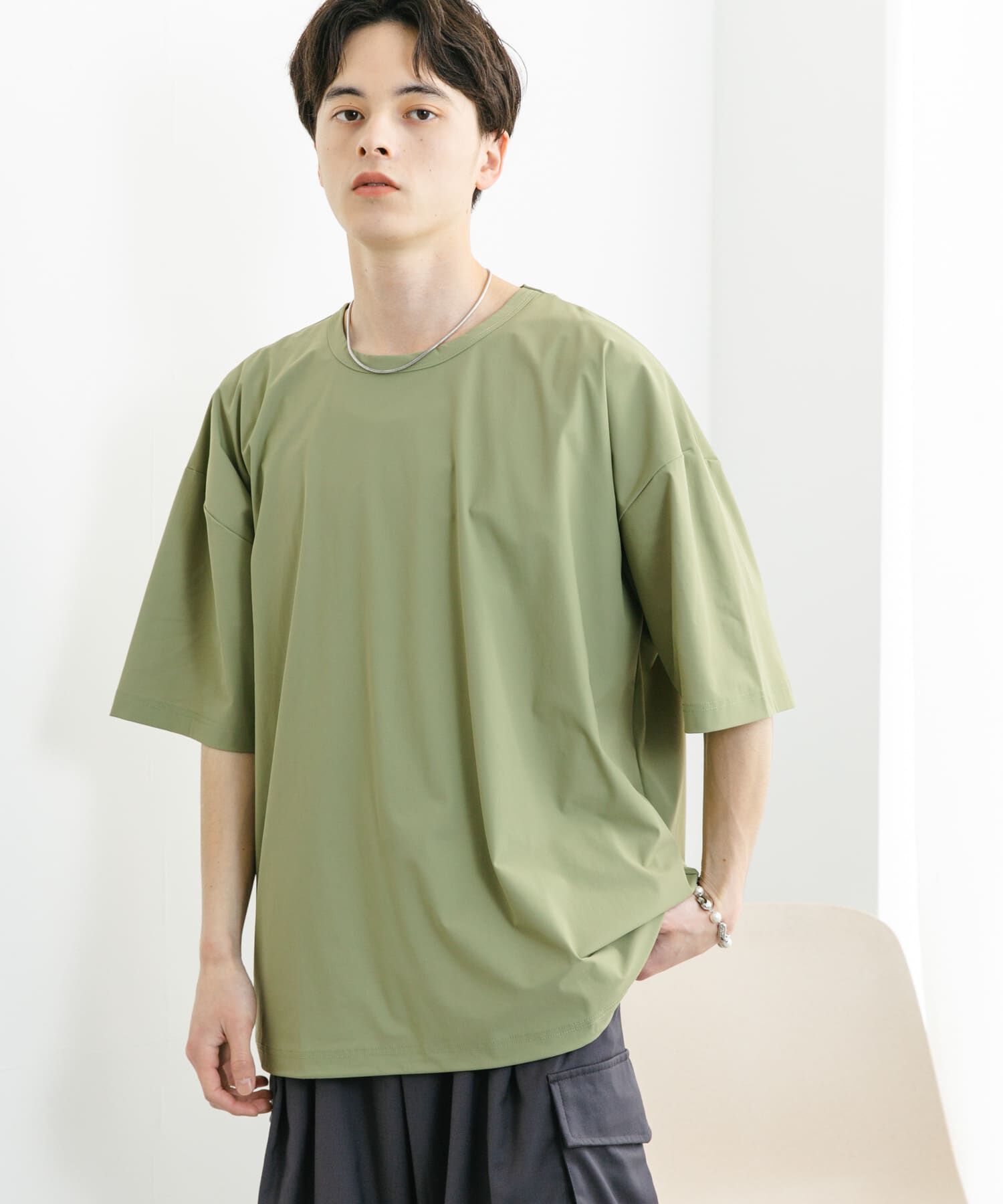 SENSE OF PLACE by URBAN RESEARCH「4WAYストレッチプルオーバーショートスリーブTシャツ」|Tシャツ・カットソー|