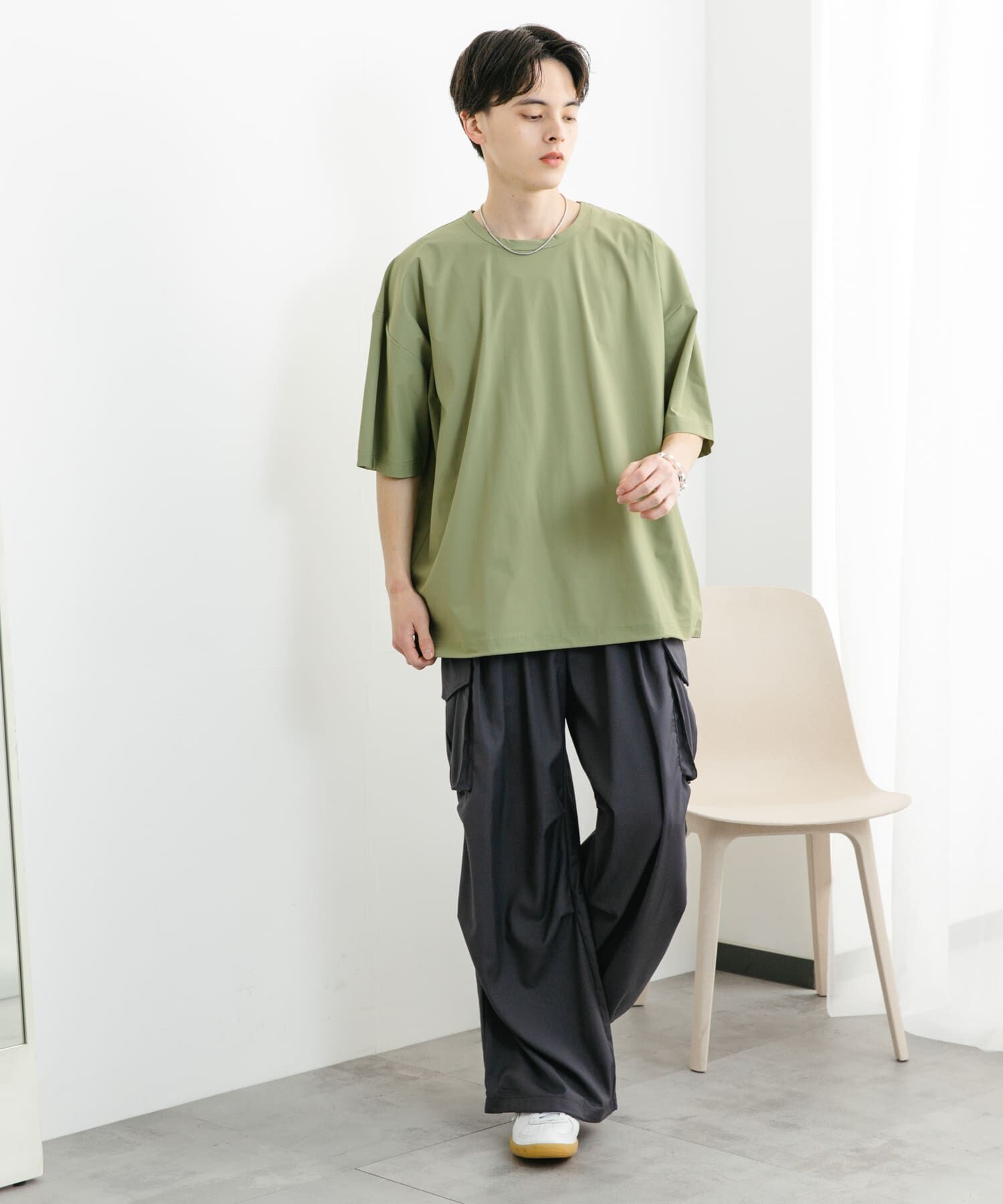 SENSE OF PLACE by URBAN RESEARCH「4WAYストレッチプルオーバーショートスリーブTシャツ」|Tシャツ・カットソー|