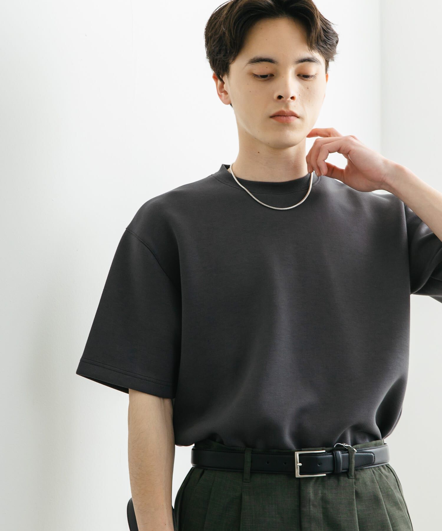 SENSE OF PLACE by URBAN RESEARCH「『一部WEB限定ｶﾗｰ』『ﾕﾆｾｯｸｽ』ﾀﾞﾝﾎﾞｰﾙﾎﾟﾝﾁｼｮｰﾄ 」|Tシャツ・カットソー|チャコールグレー