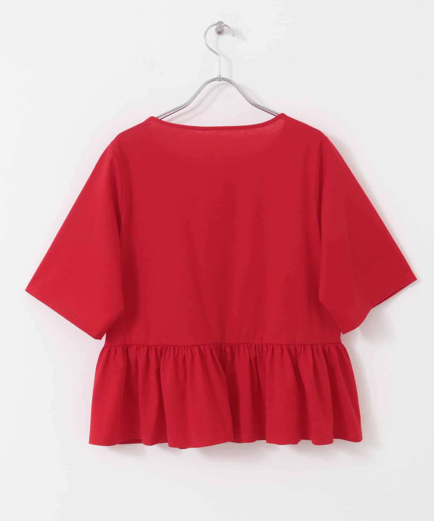 SENSE OF PLACE by URBAN RESEARCH「クルーネックペプラムフリルトップ」|Tシャツ・カットソー|