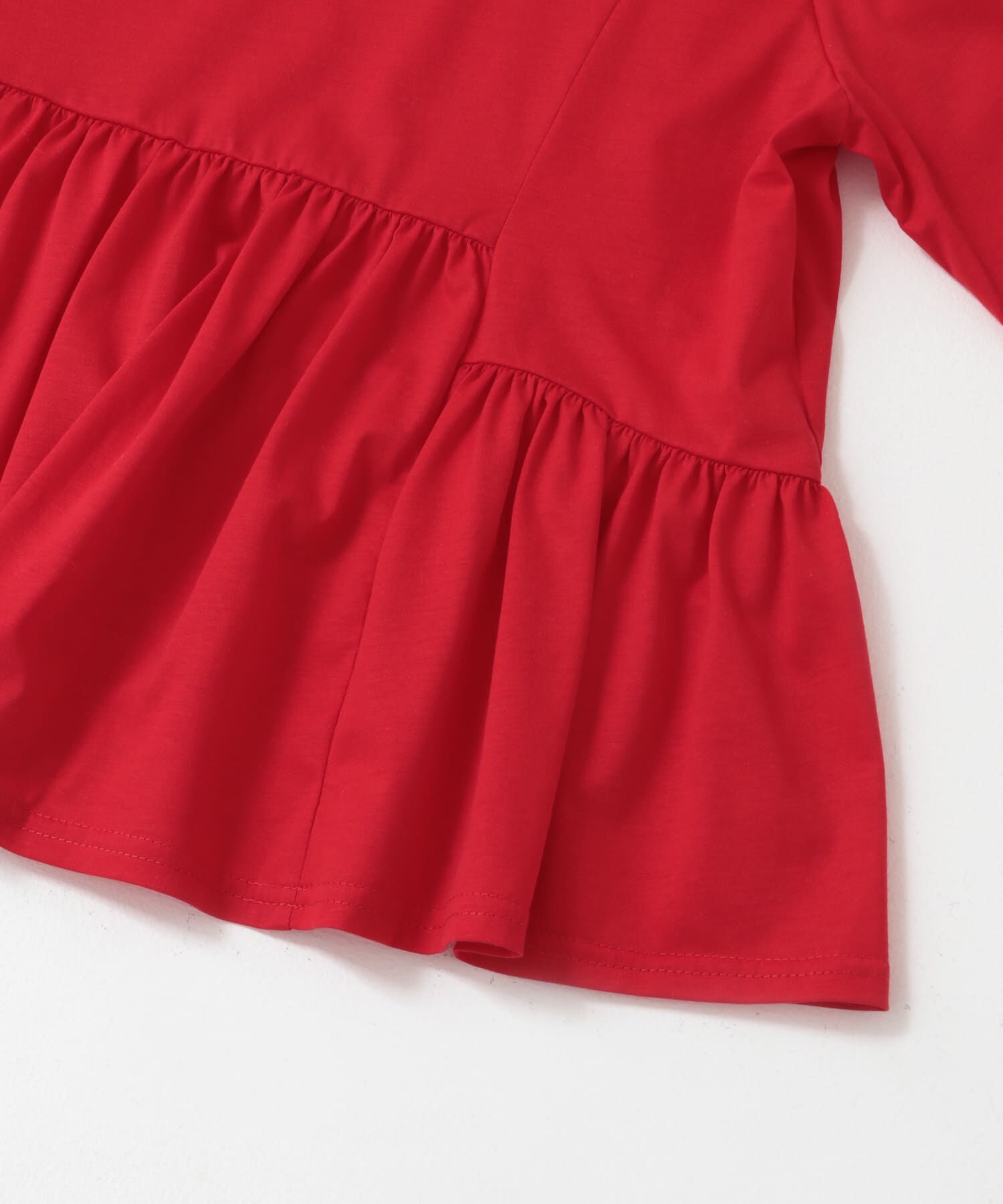 SENSE OF PLACE by URBAN RESEARCH「クルーネックペプラムフリルトップ」|Tシャツ・カットソー|