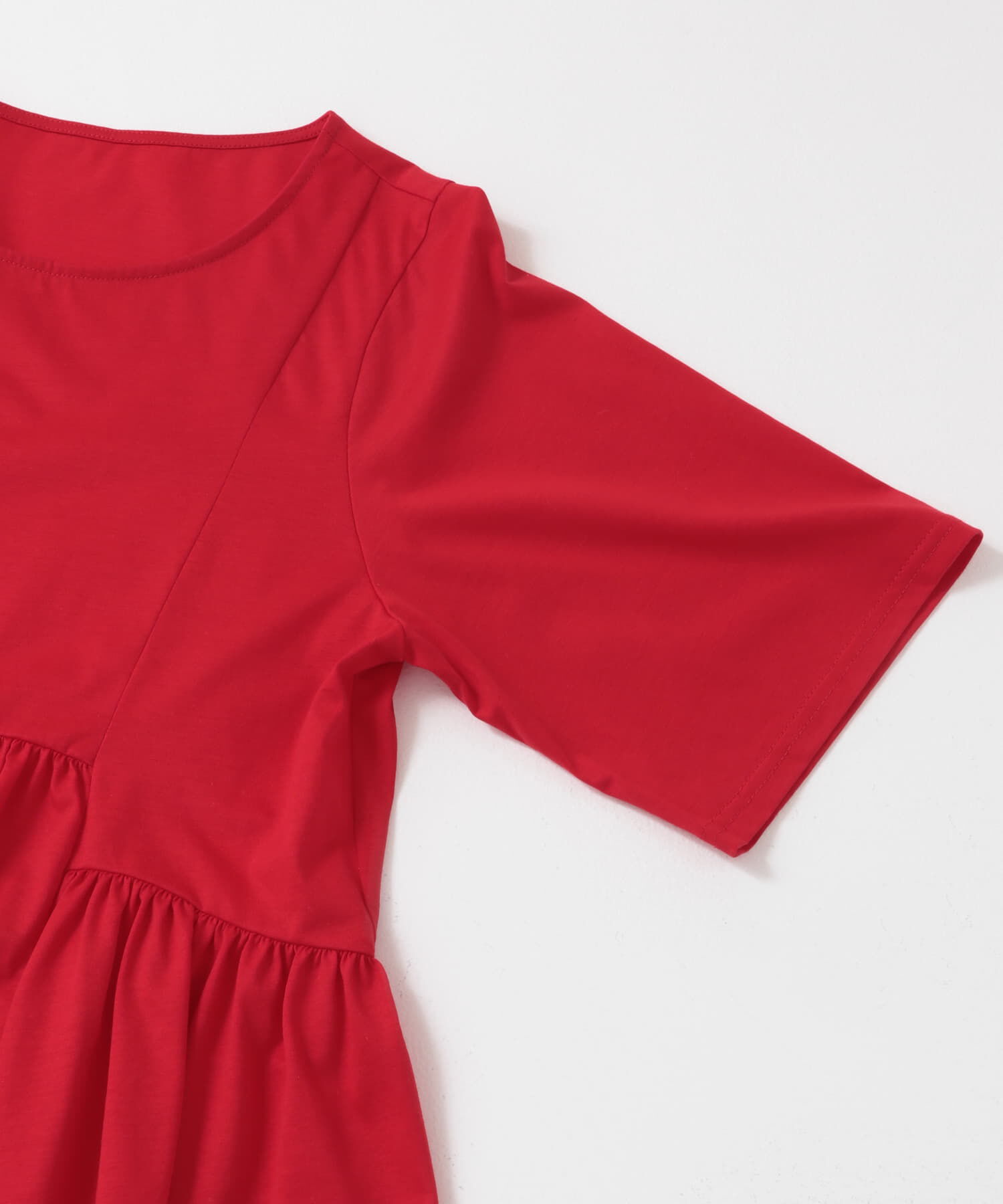 SENSE OF PLACE by URBAN RESEARCH「クルーネックペプラムフリルトップ」|Tシャツ・カットソー|