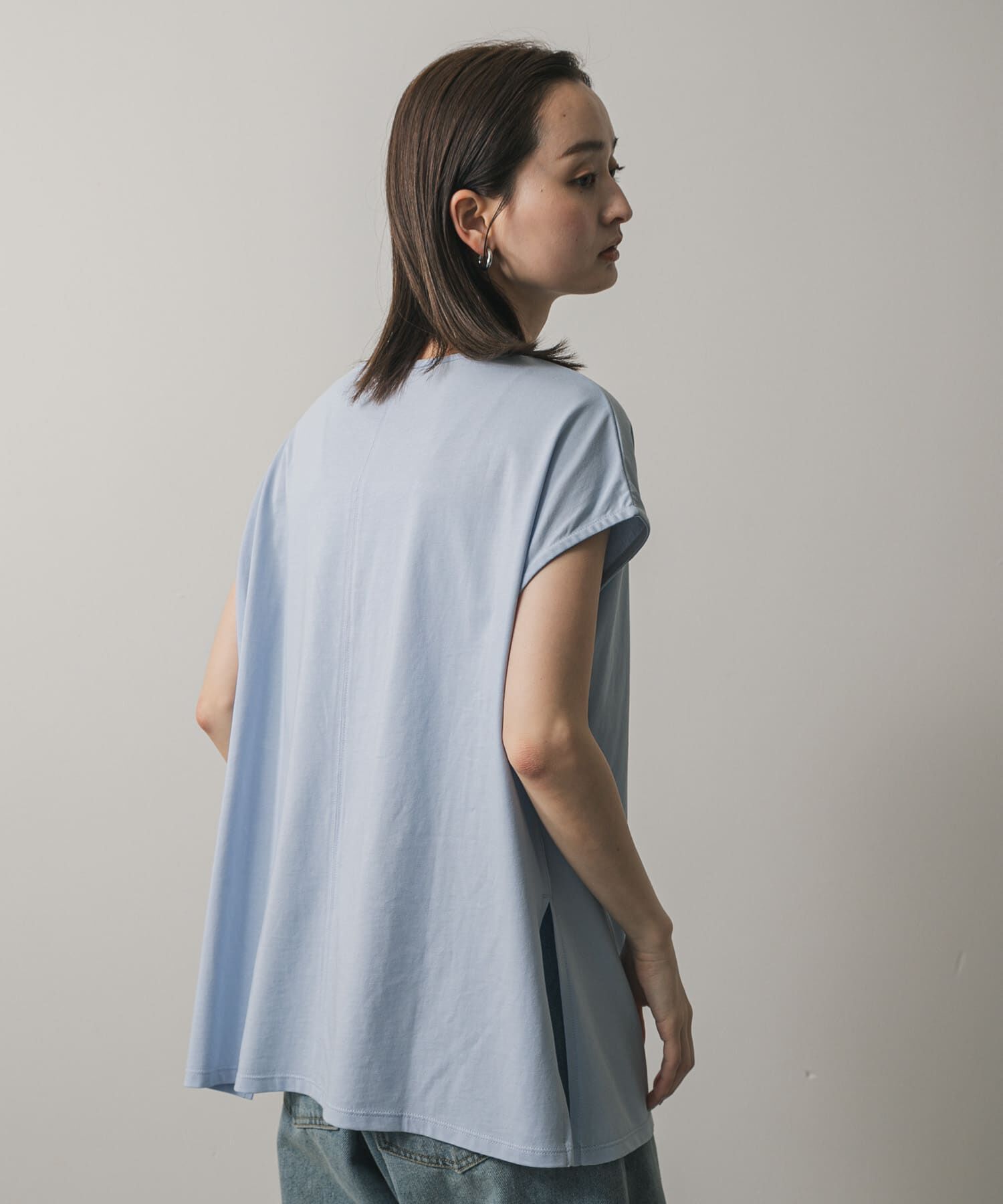 SENSE OF PLACE by URBAN RESEARCH「フロントホックフレンチスリーブカットトップ」|Tシャツ・カットソー|