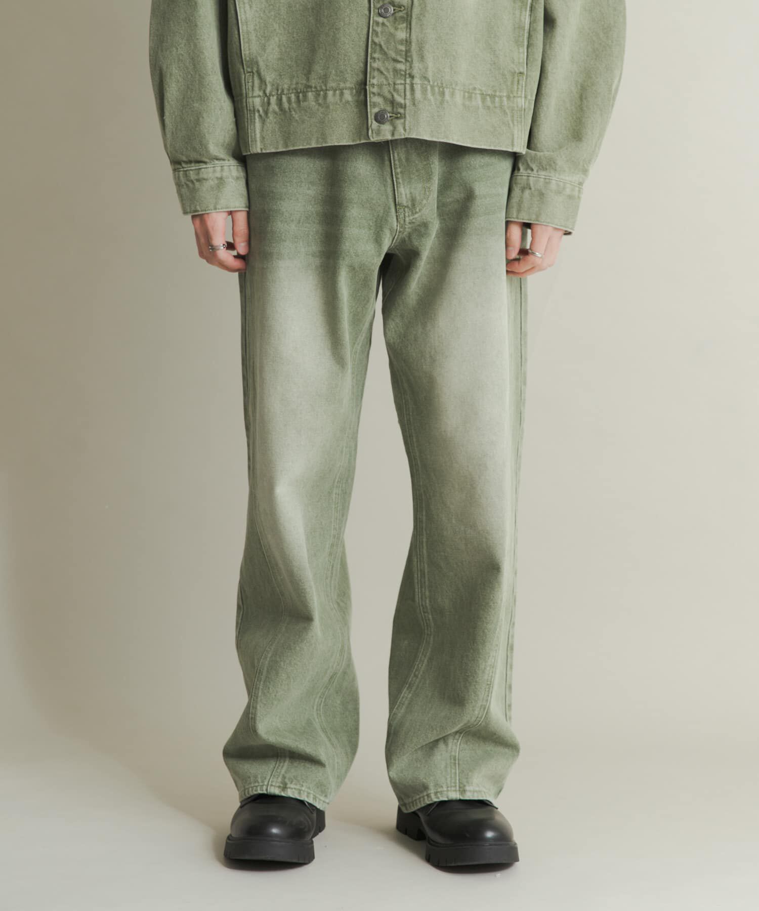 SENSE OF PLACE by URBAN RESEARCH「ツイストデニムワイドパンツ」|デニム|