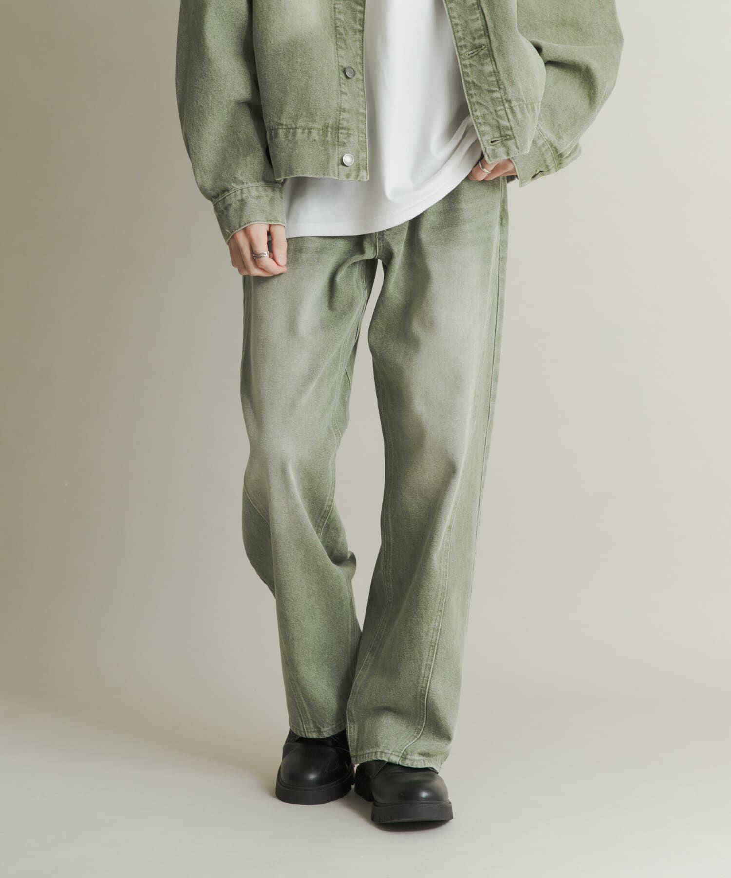 SENSE OF PLACE by URBAN RESEARCH「ツイストデニムワイドパンツ」|デニム|